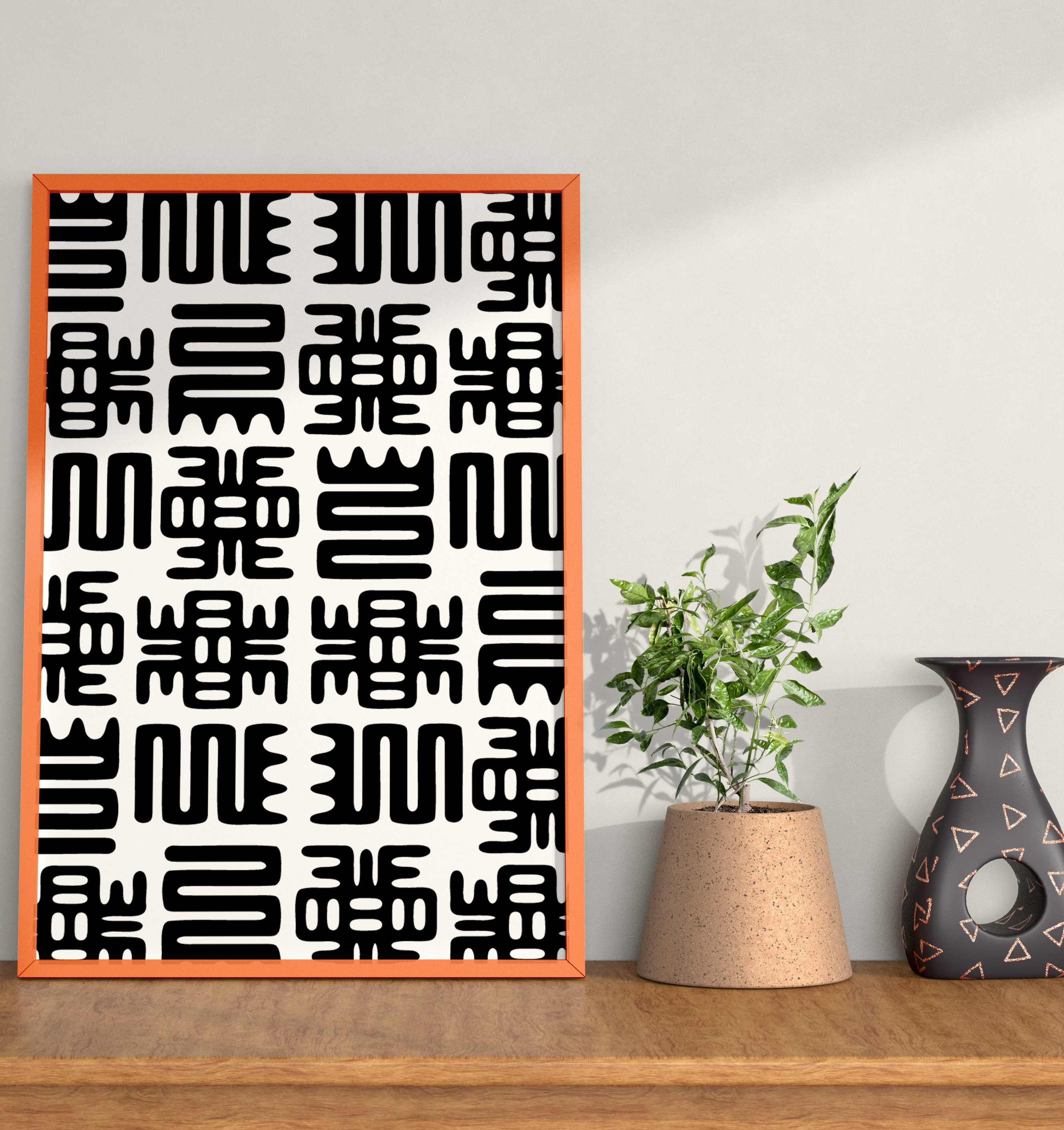 Elite Tribal Pattern Bundle — Black, Copper & Turquoise