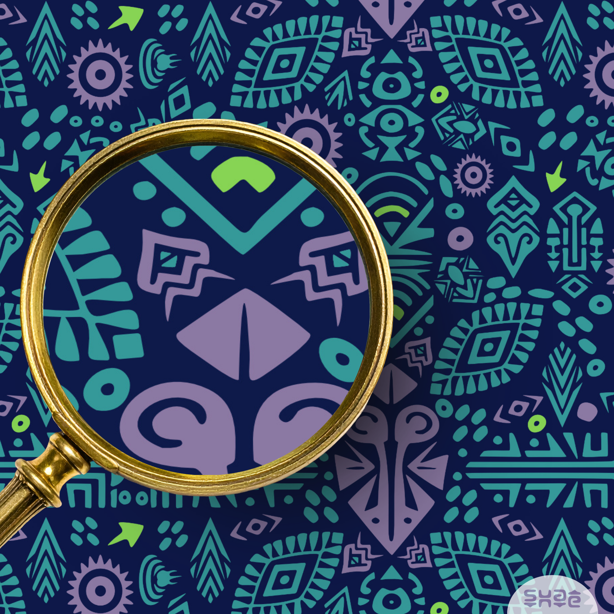 Cyber Tribe Seamless Pattern Collection