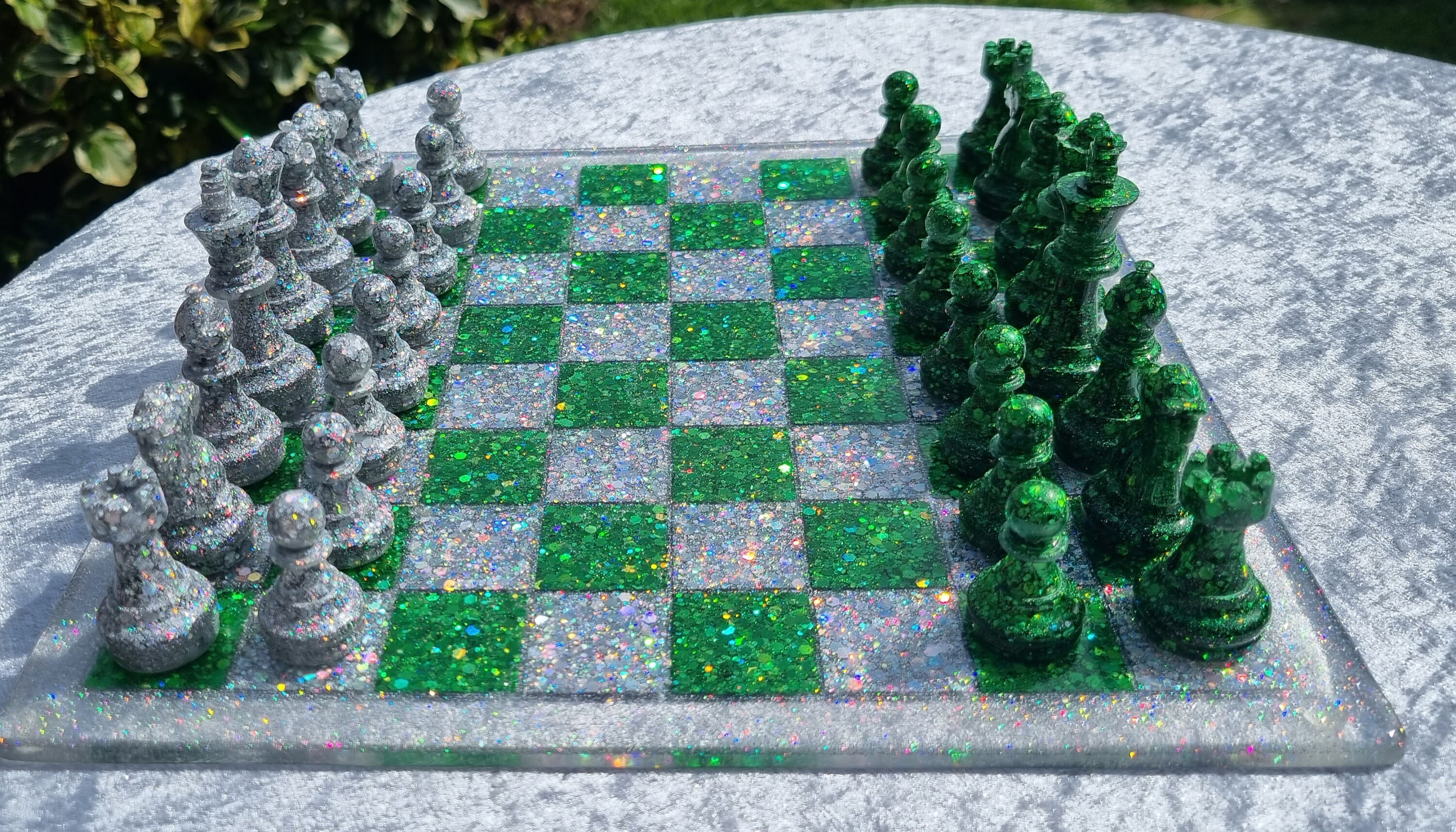 Glitter Chess Sets with colour options