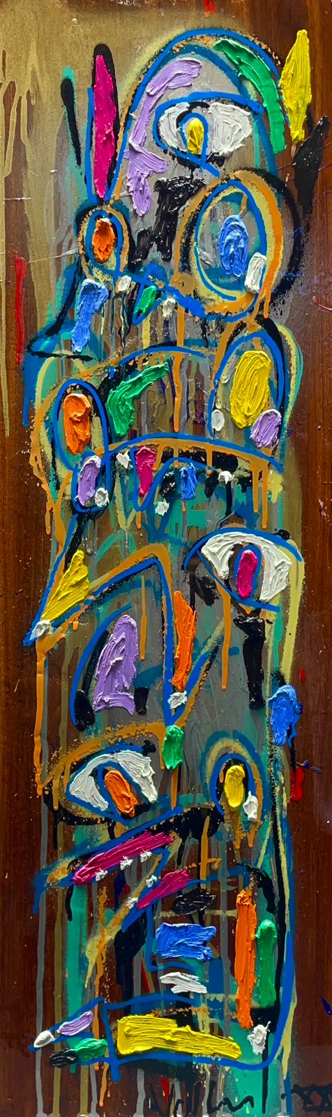 Tótem de animalitos con chicles 