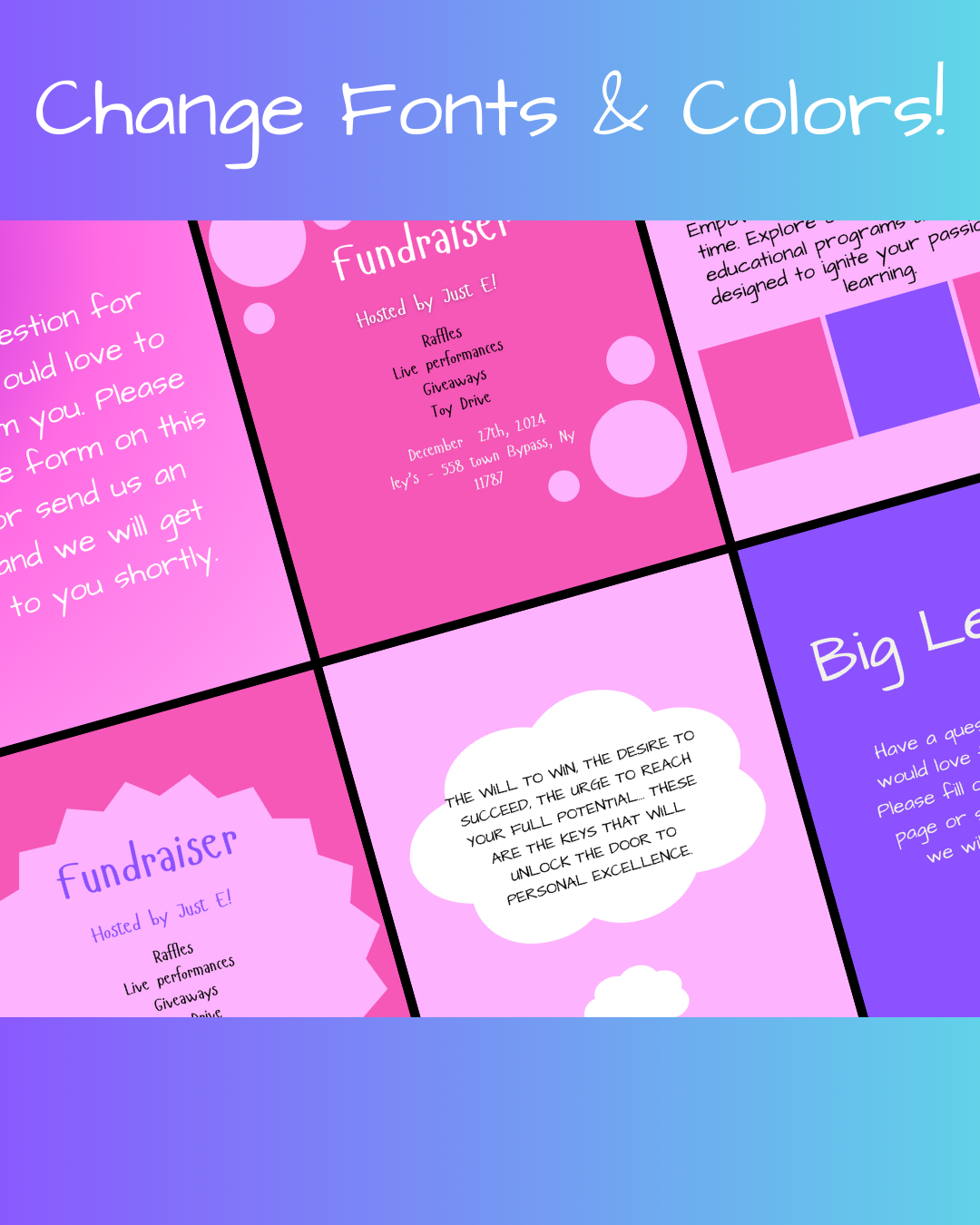 Social Media Posts Template - "Glam"