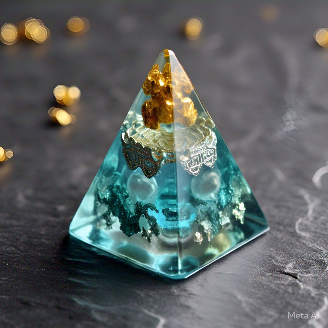 Pyramid Paperweight (can be with your photo or name)