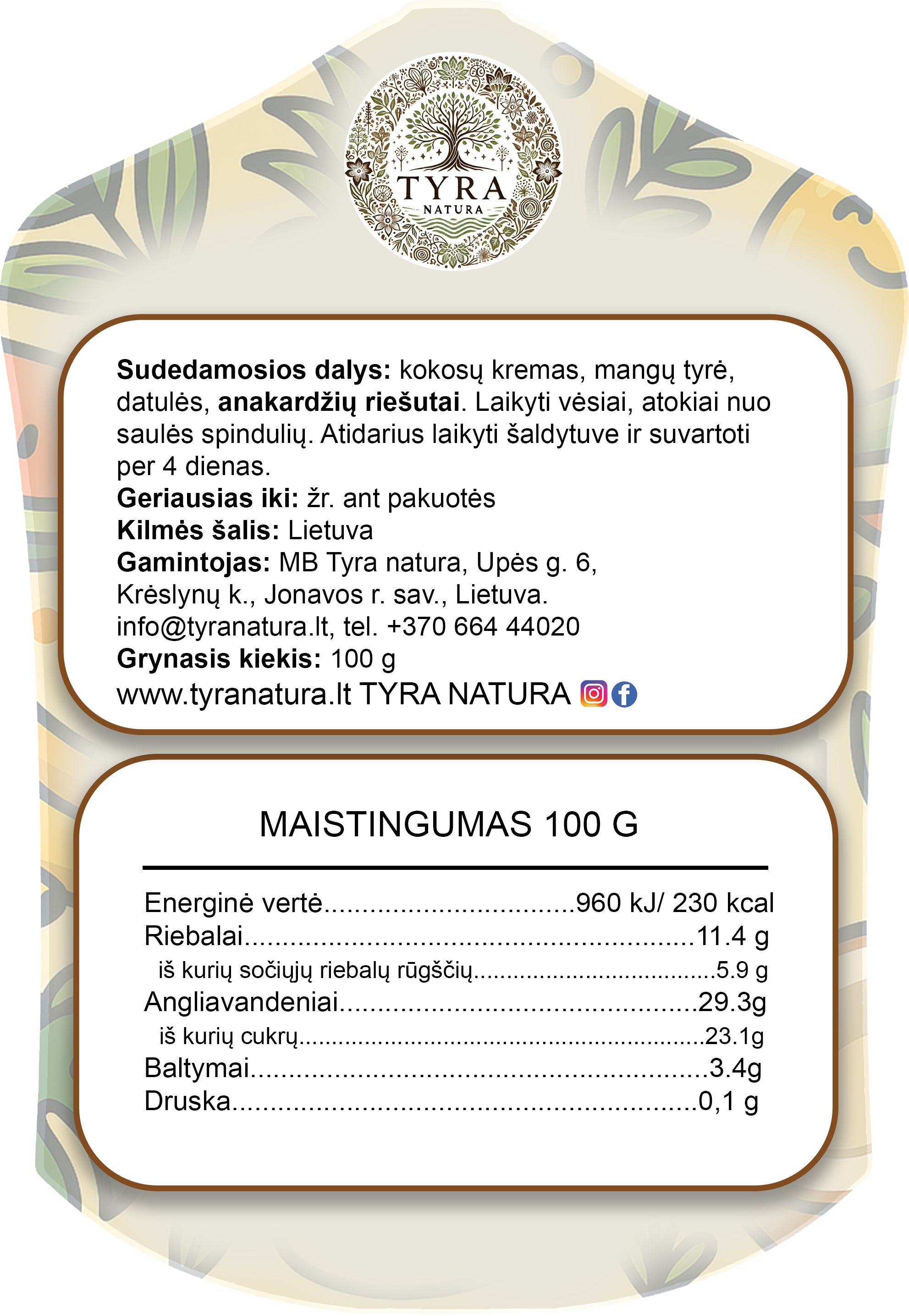 Šamangas (Manginis Energerietis) 100g