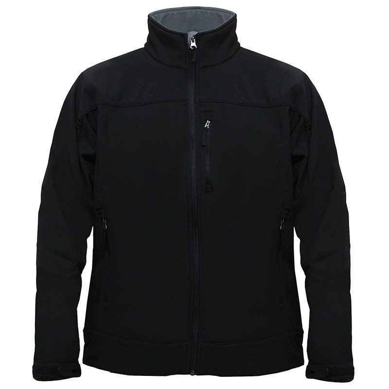 Men's Black Softshell Jacket 