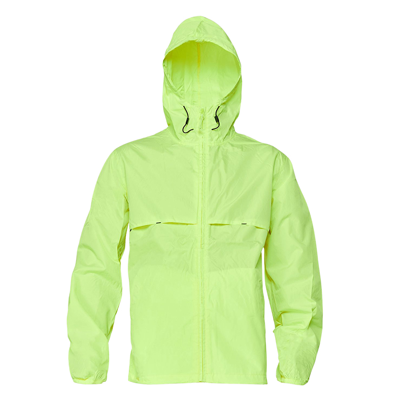 Neon Yellow Windbreaker Jacket