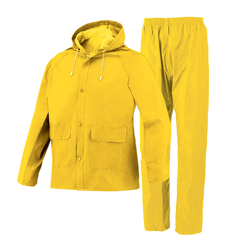Yellow PVC/Poly/PVC Rain Suit