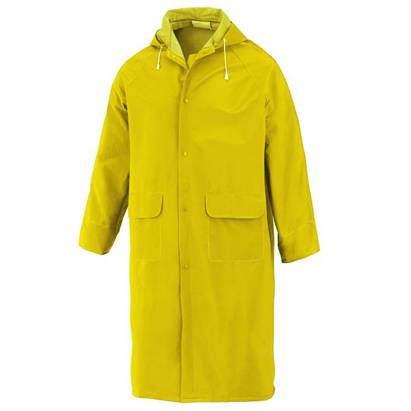 Yellow PVC/Poly/PVC Raincoat