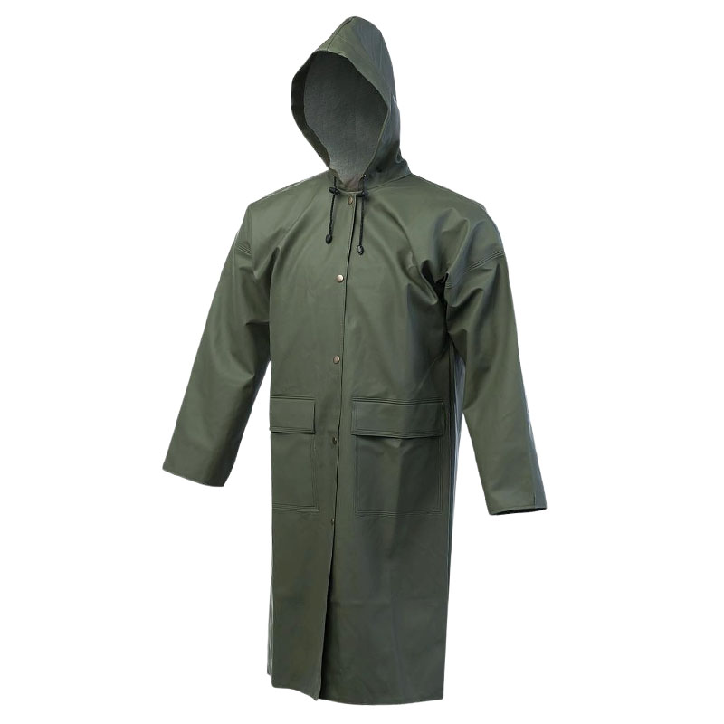 Waterproof PVC/Poly/PVC Raincoat