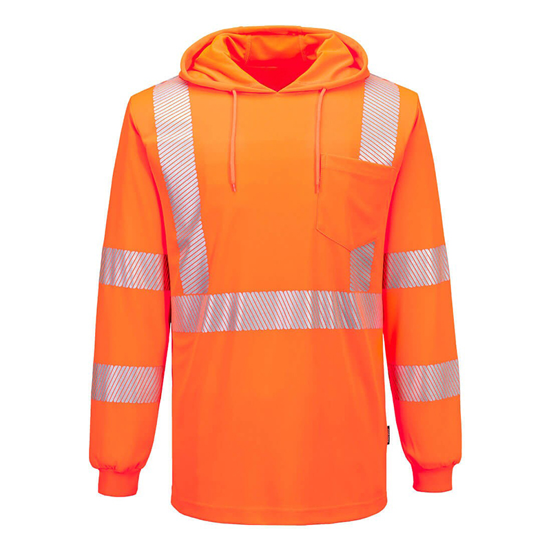 High Visibility Safety Shirt With Hood