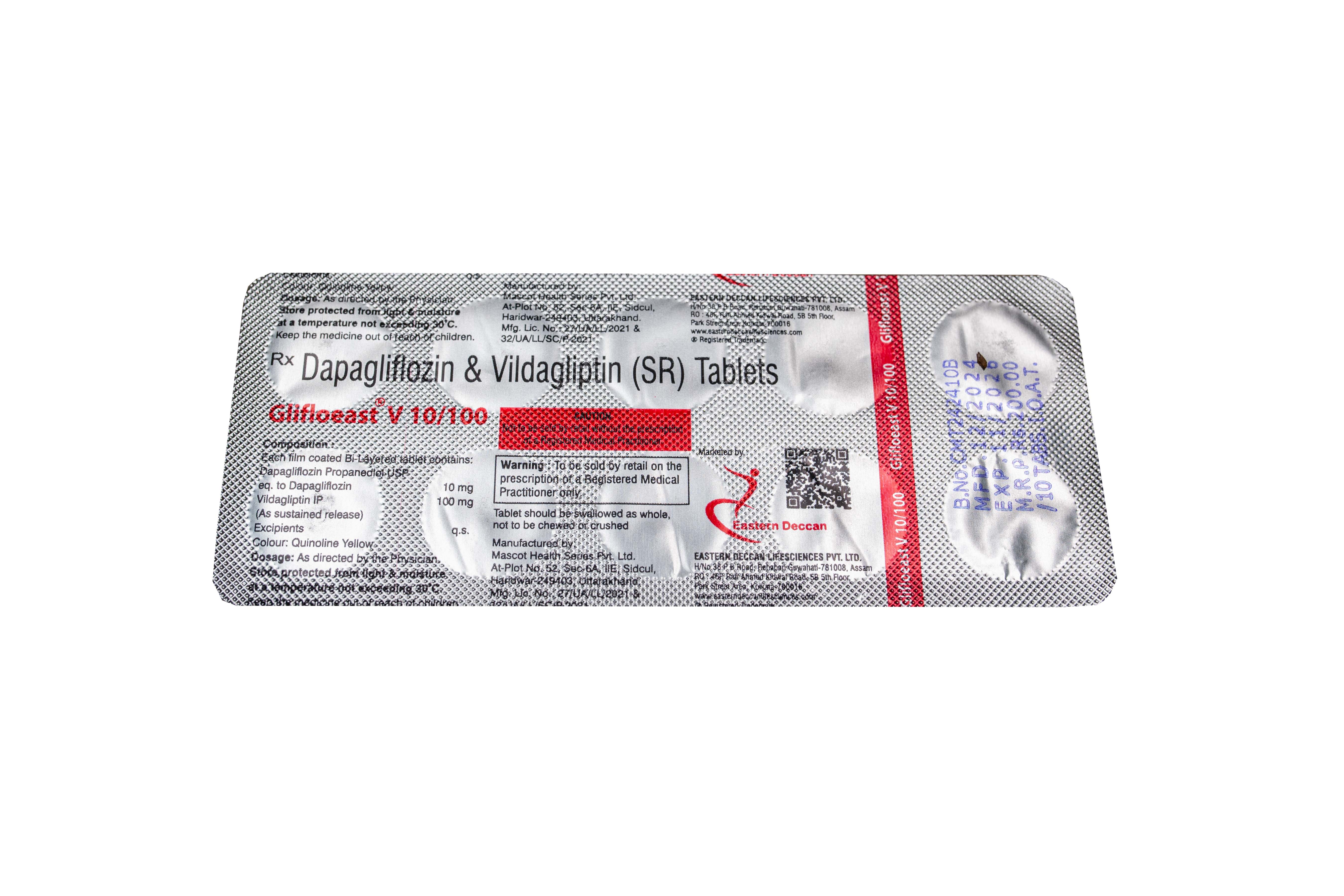 Glifloeast V 10/100 Tablets