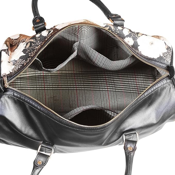 FLORAL DUFFEL BAG CHIC FLORAL ELEGANCE DUFFEL BAG