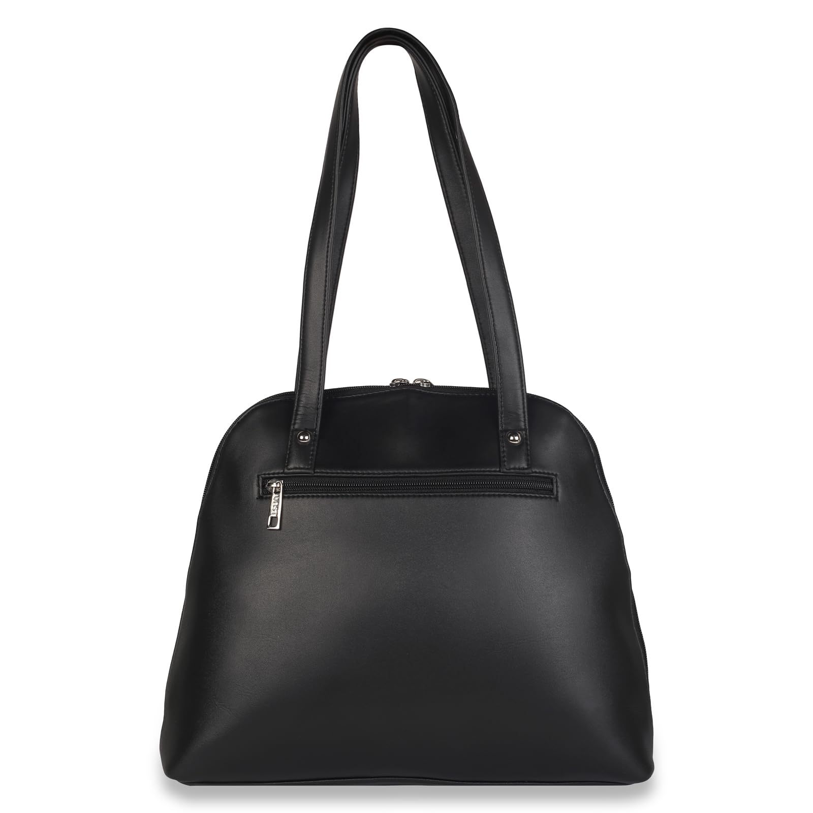BLACK FLORAL EMBROIDERY SHOULDER BAG