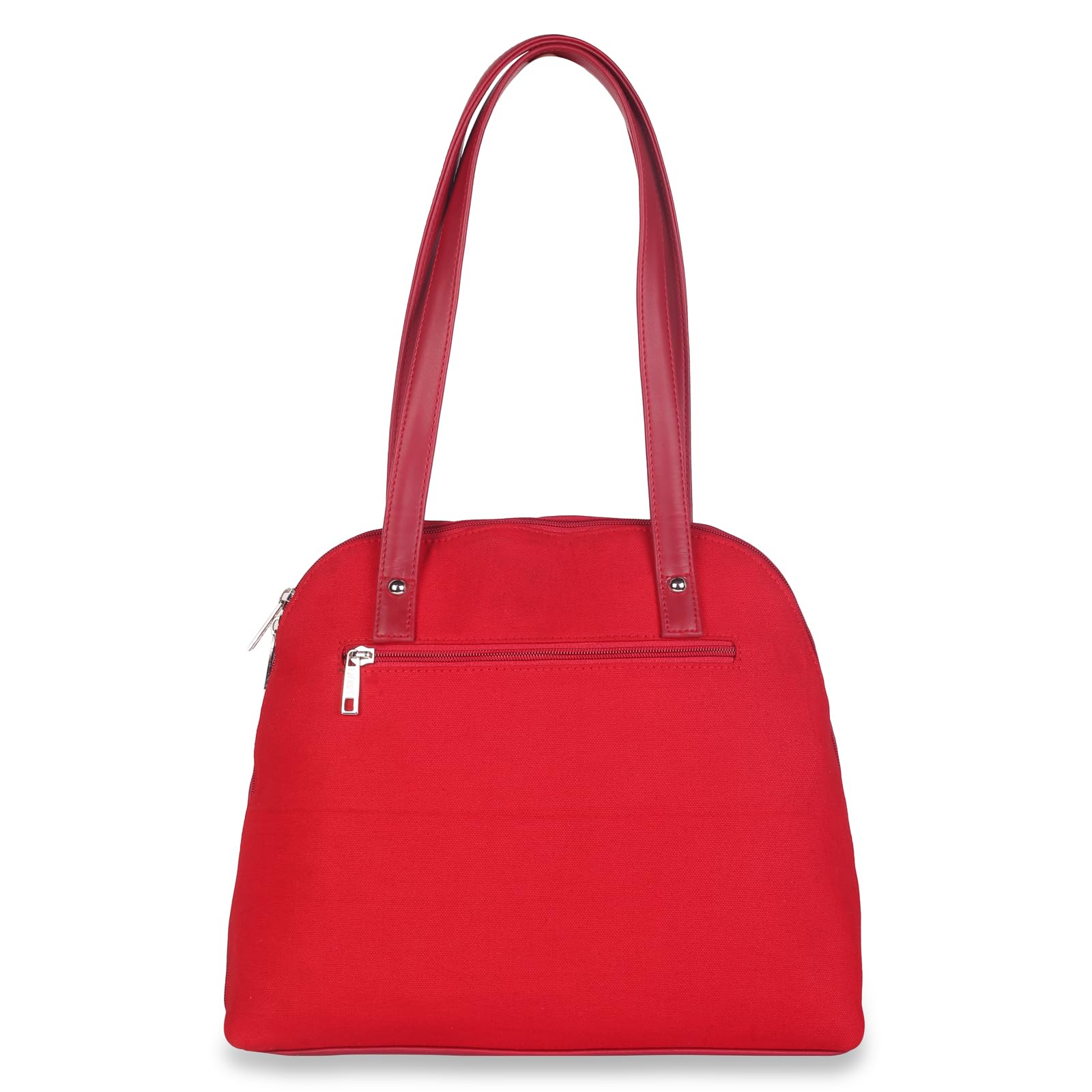 RED FLORAL EMBROIDERY SHOULDER BAG