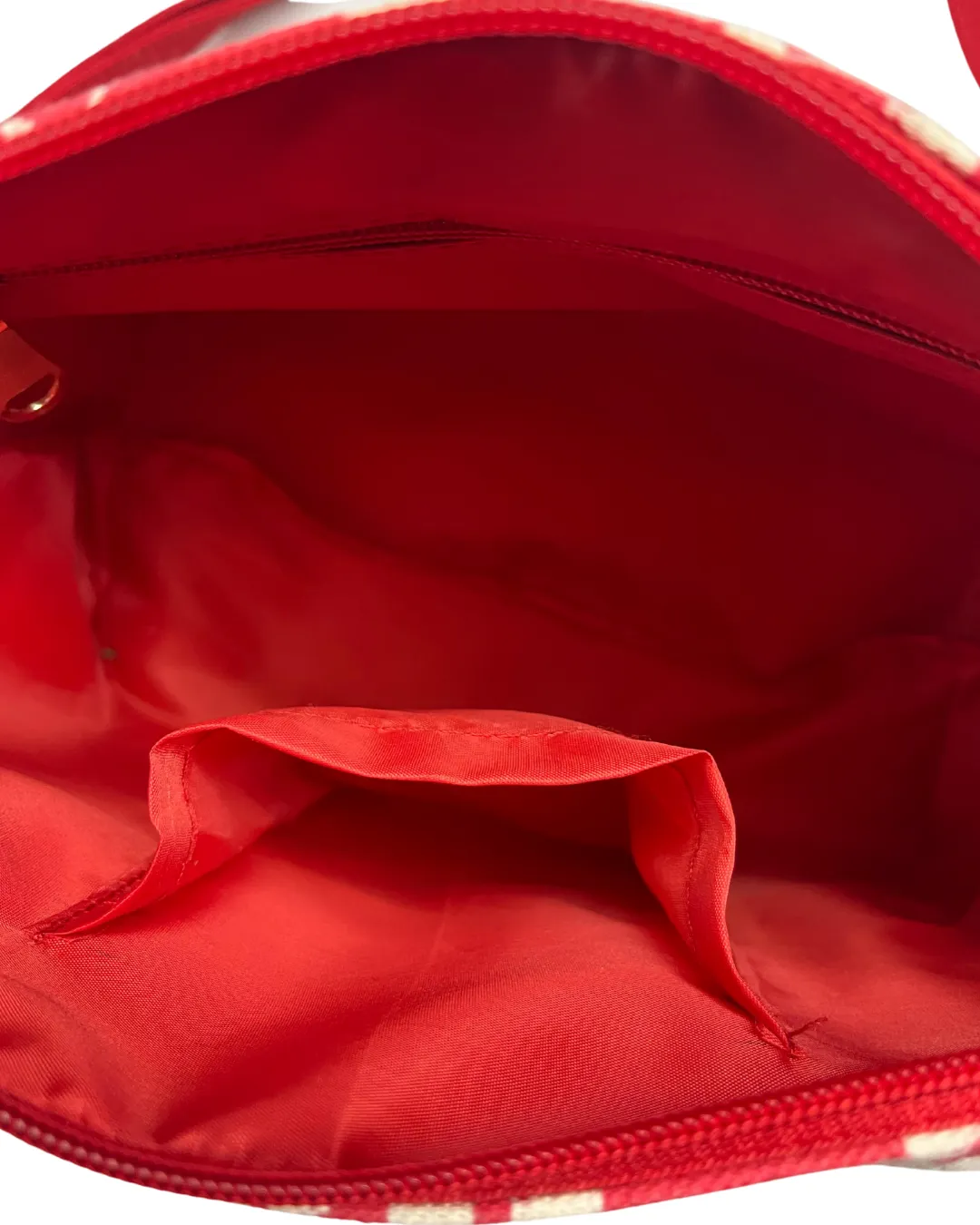 STYLISH RED & WHITE PRINTED CROSSBODY BAG