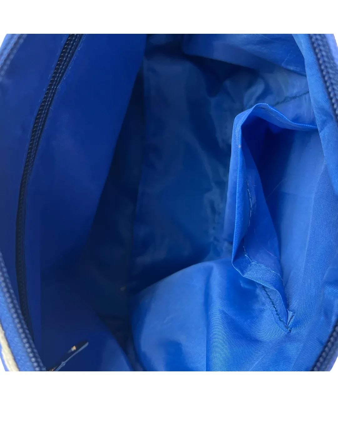 STYLISH BLUE & WHITE PRINTED CROSSBODY BAG