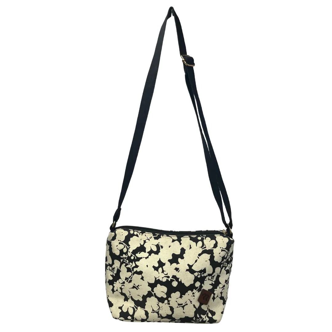  STYLISH BLACK & WHITE PRINTED CROSSBODY BAG