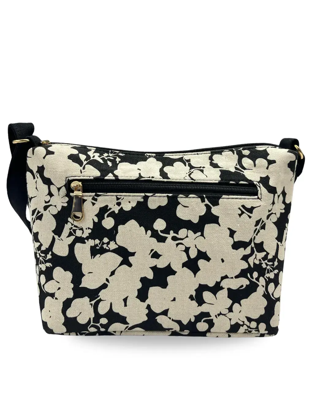  STYLISH BLACK & WHITE PRINTED CROSSBODY BAG