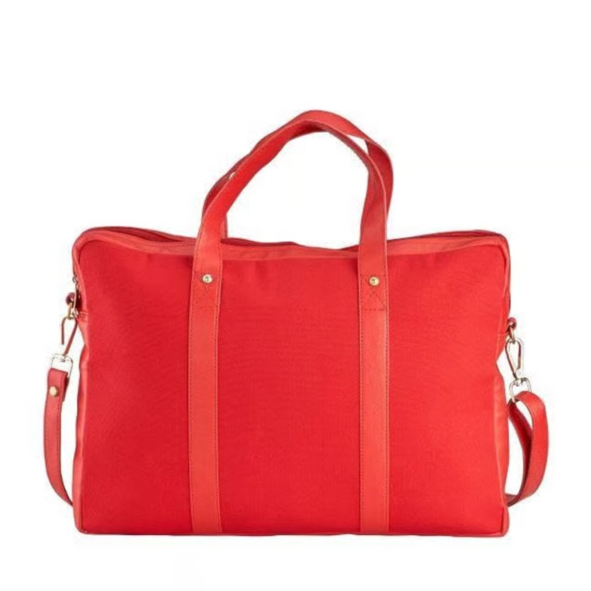 RED EMBROIDERED LAPTOP BAG