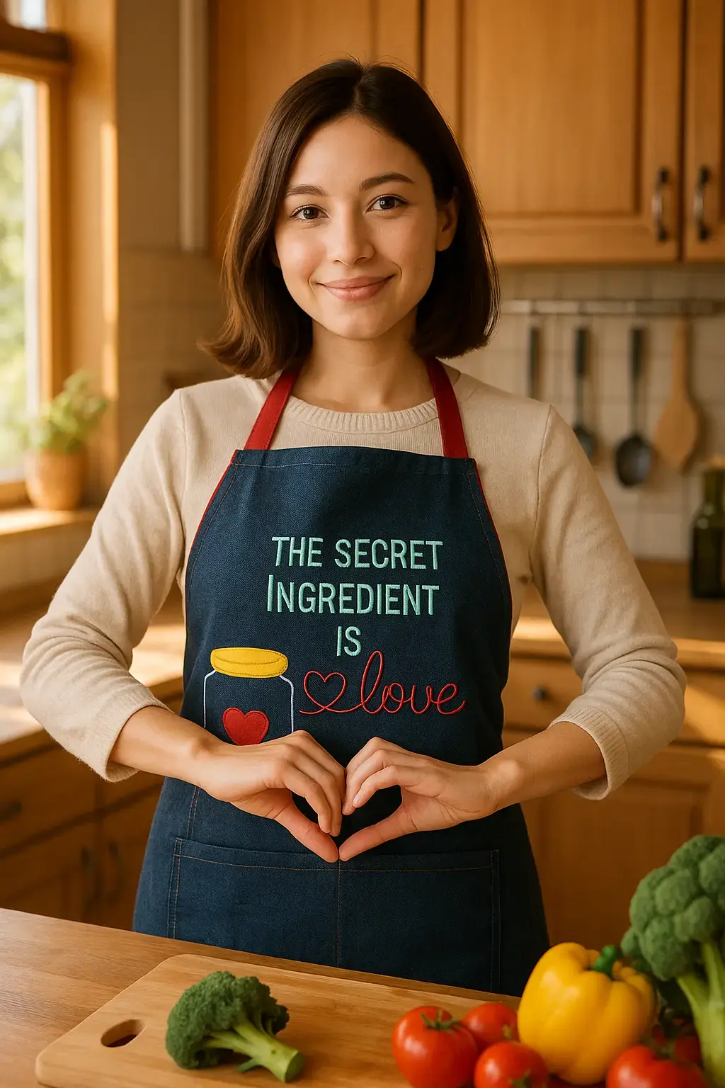 DENIM SECRET INGREDIENT IN LOVE APRON