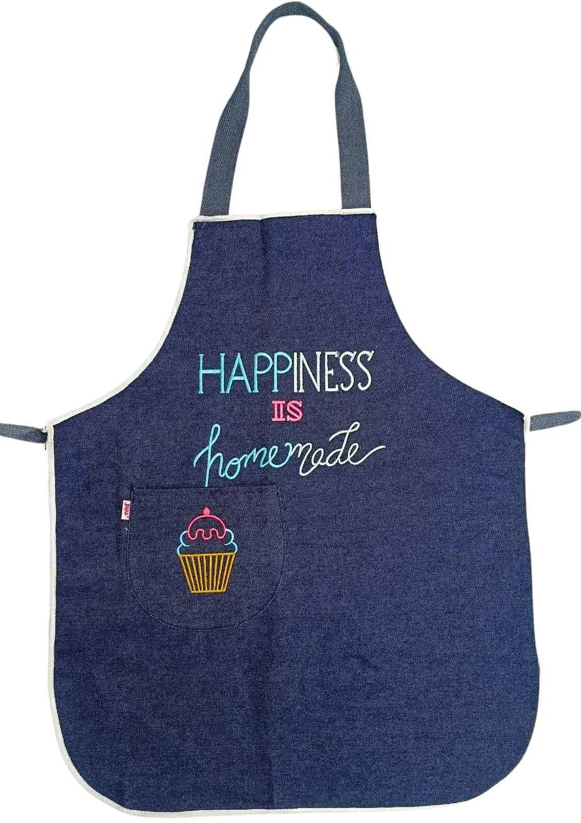 DENIM HAPPINESS IN MY HOMEMADE APRON