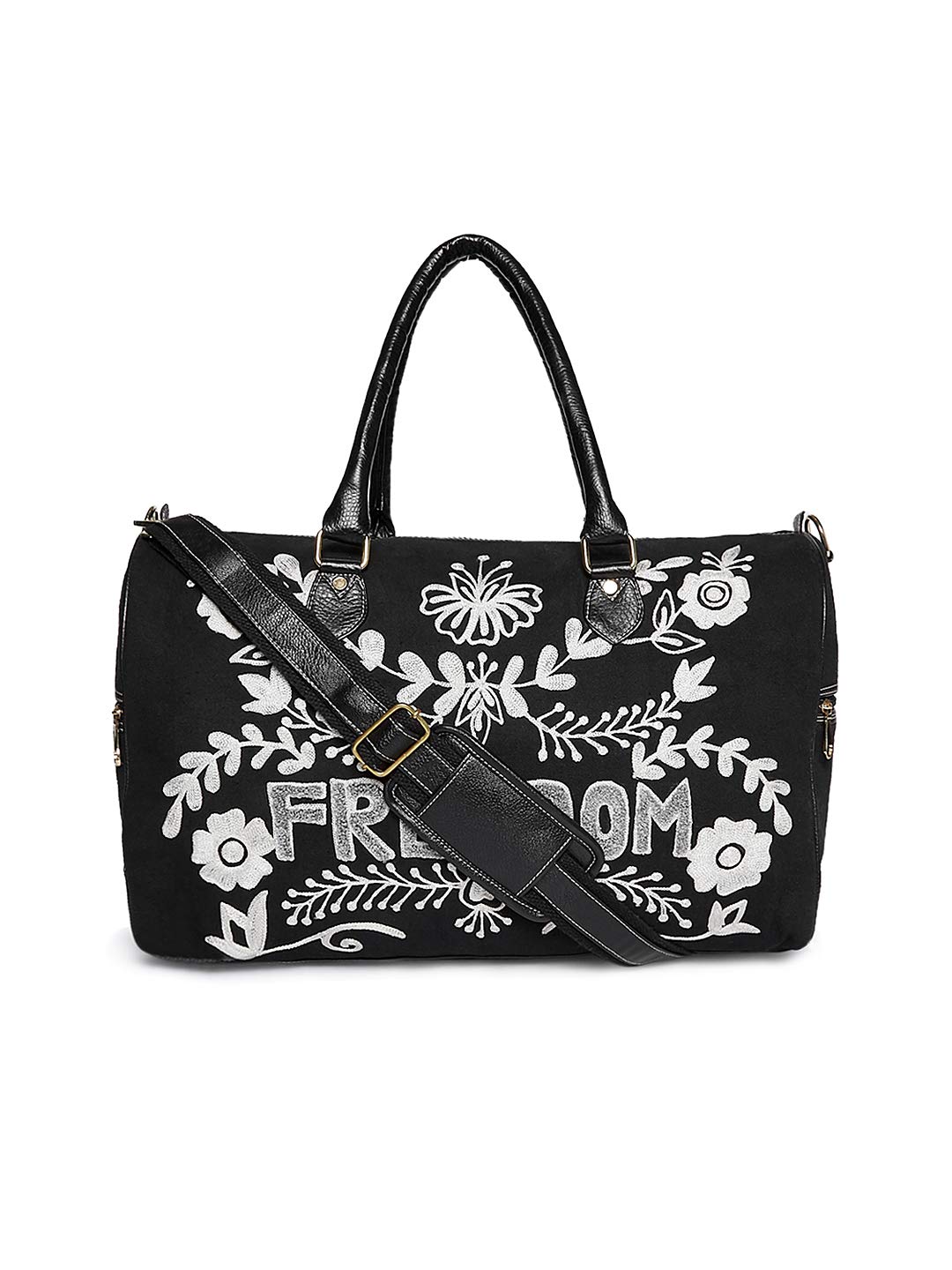 Embroidered Freedom'Travel Duffle Bag