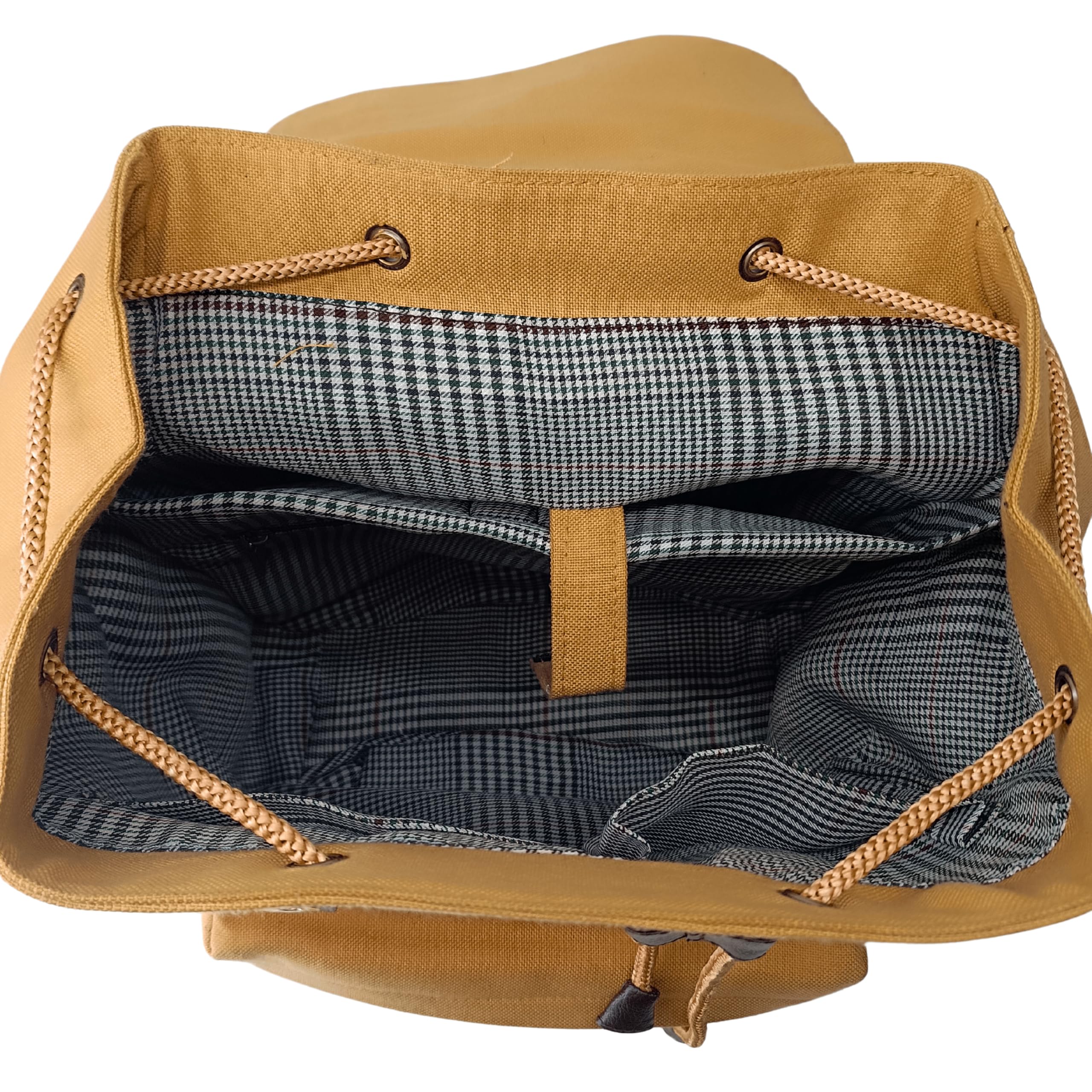 RECYCLED PET BOTTLE FABRIC TAN BACKPACK