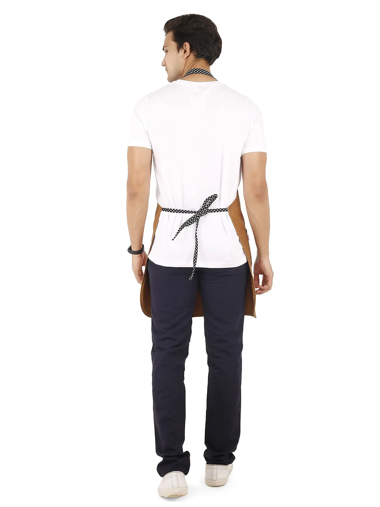 PERSONALIZED COTTON APRON WITH CHEF SUNNY EMBROIDERY & POCKET