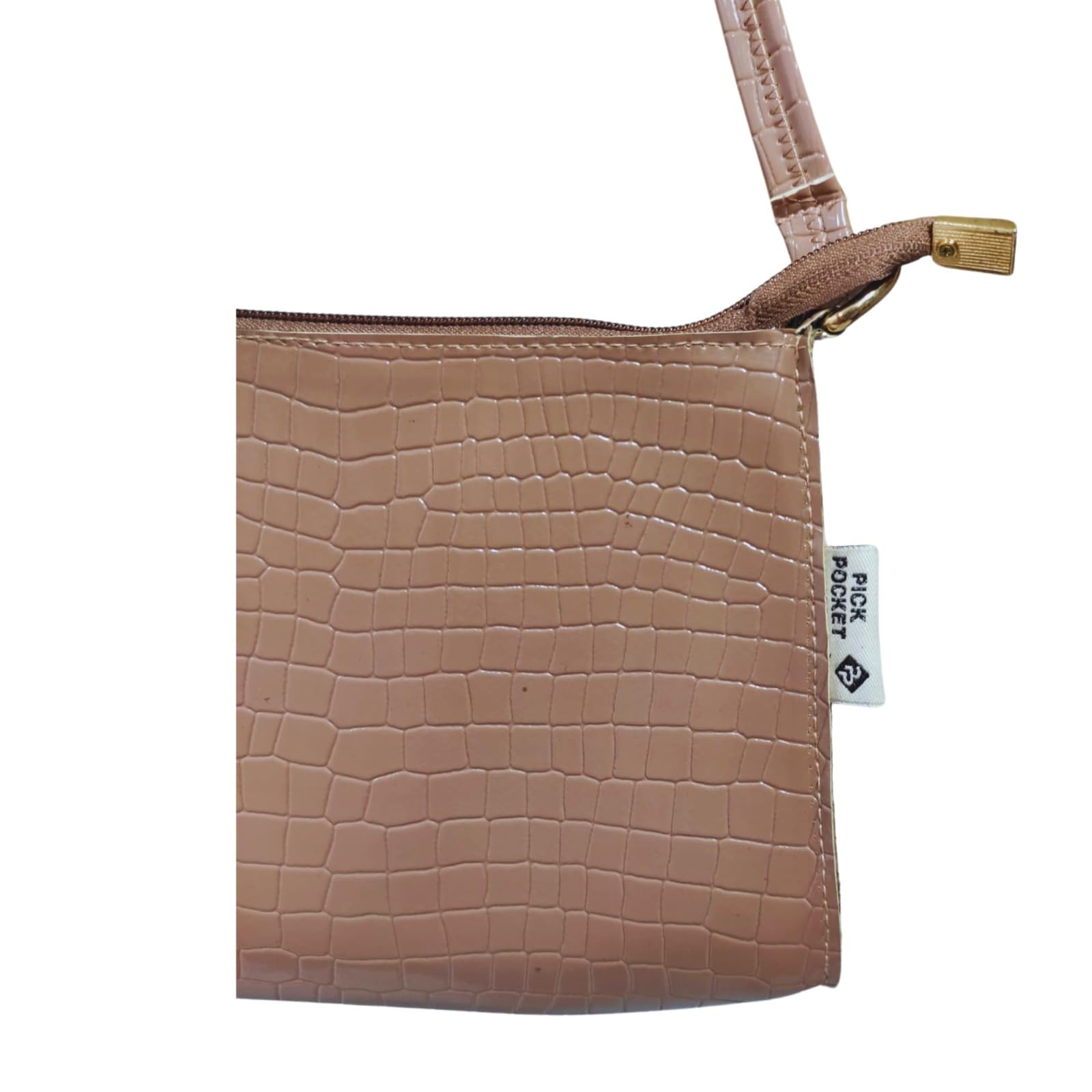  CROCO SLING BAGS – PEACH