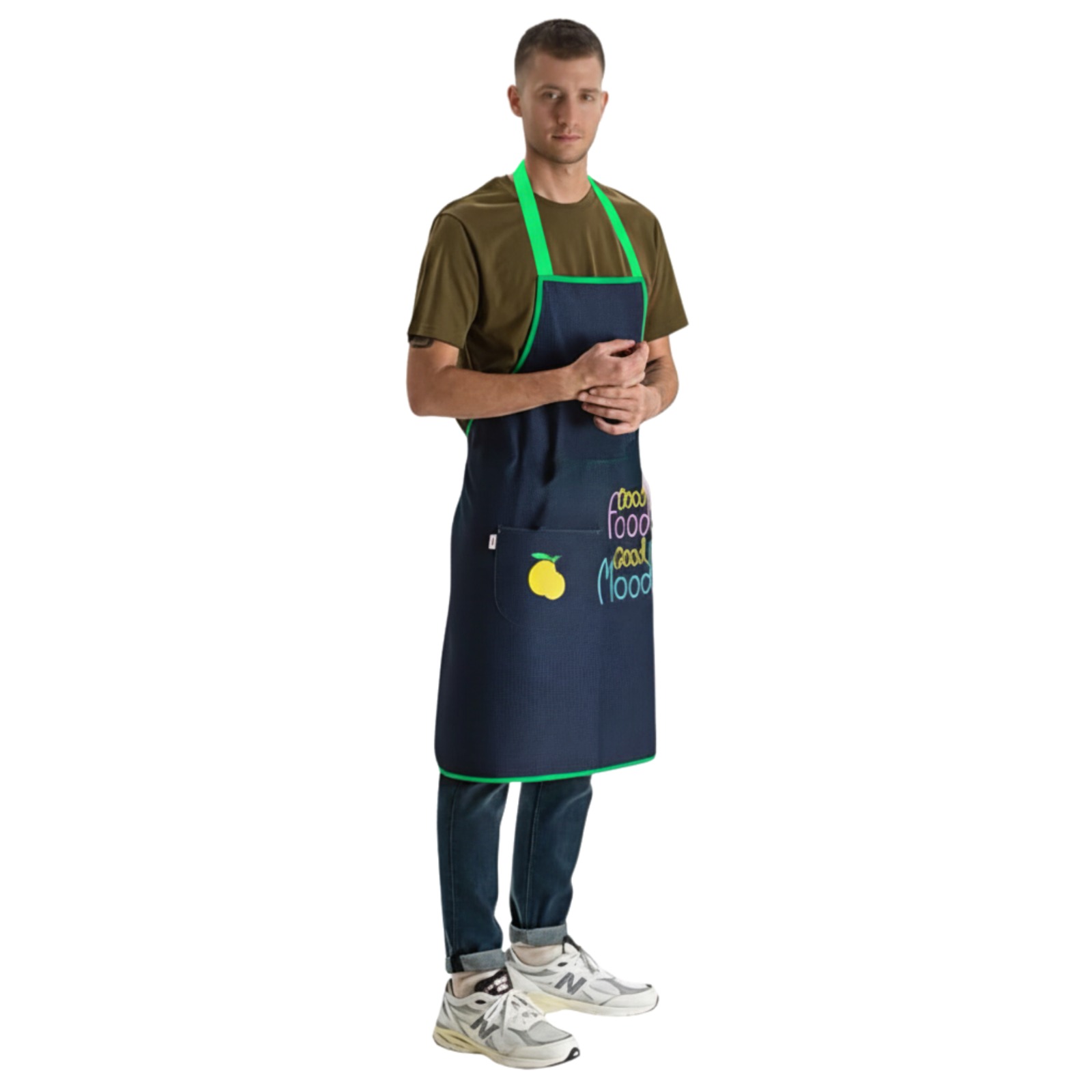 DENIM GOOD FOOD GOOD MOOD APRON