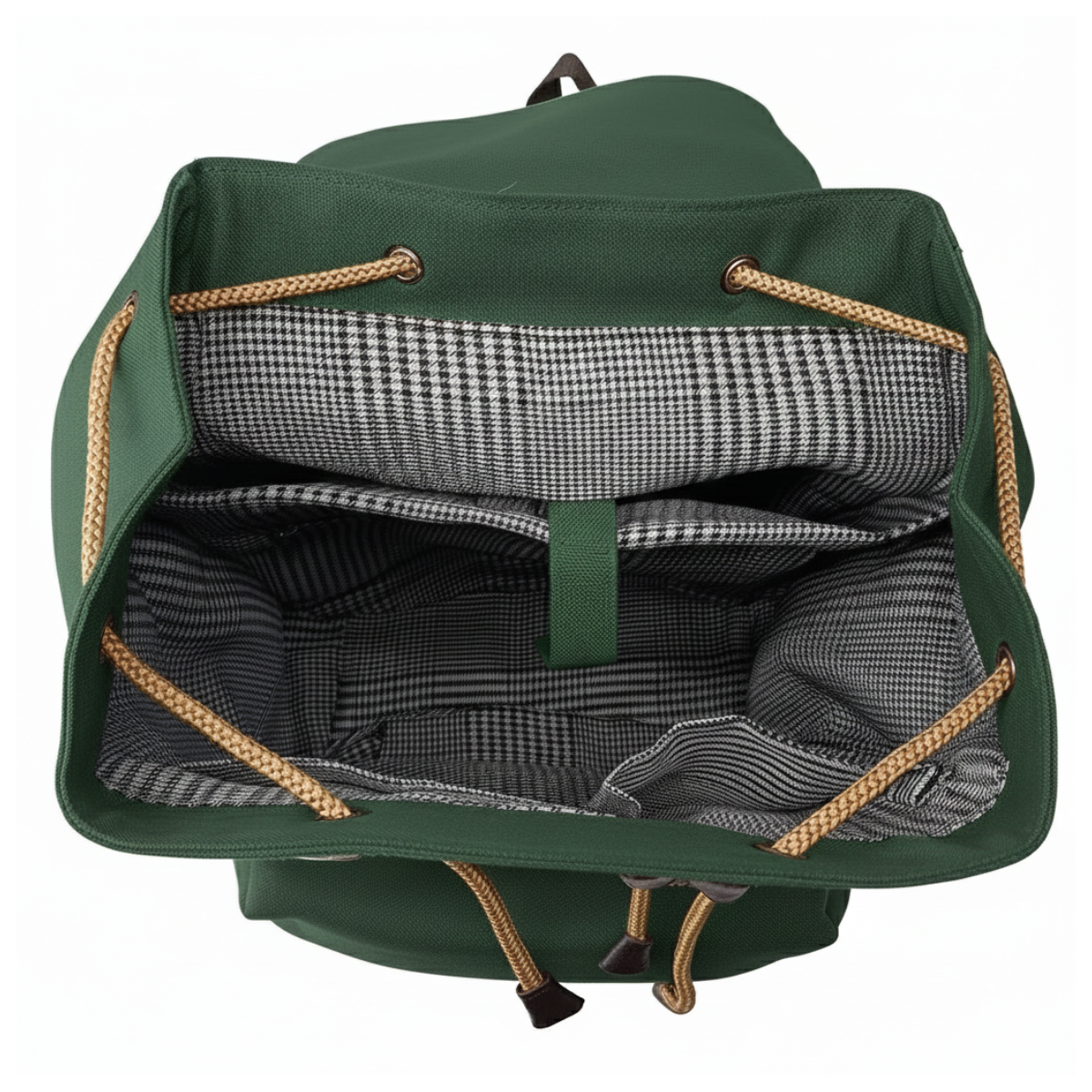 RECYCLED PET BOTTLE FABRIC GREEN BACKPACK