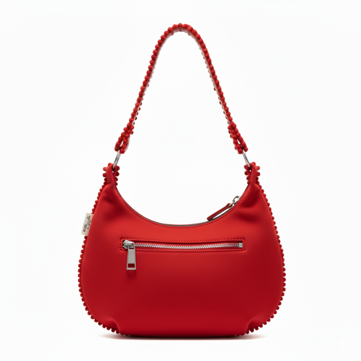 FLORAL HARMONY RED EMBROIDERED HOBO BAG