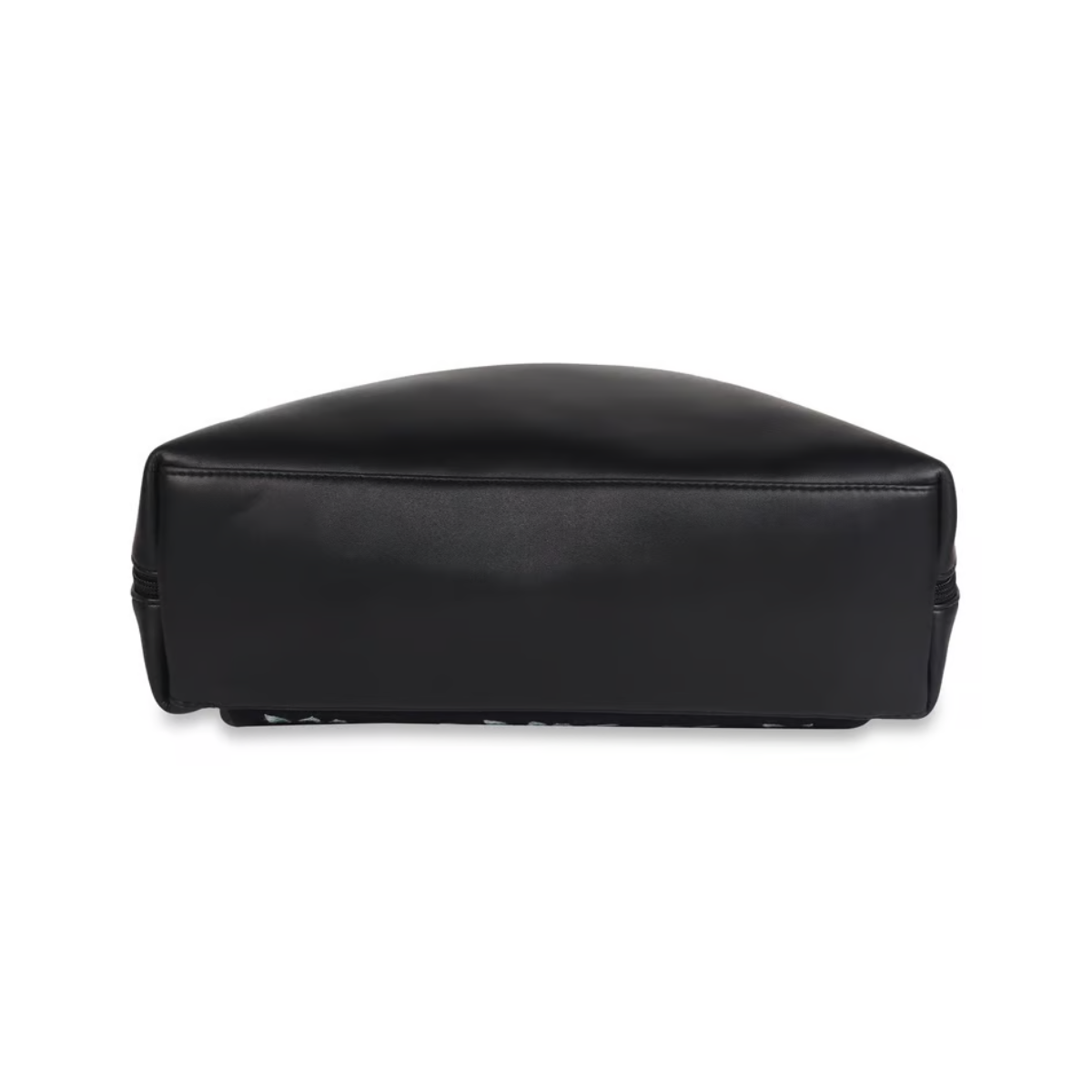 BLACK FLORAL EMBROIDERY SHOULDER BAG