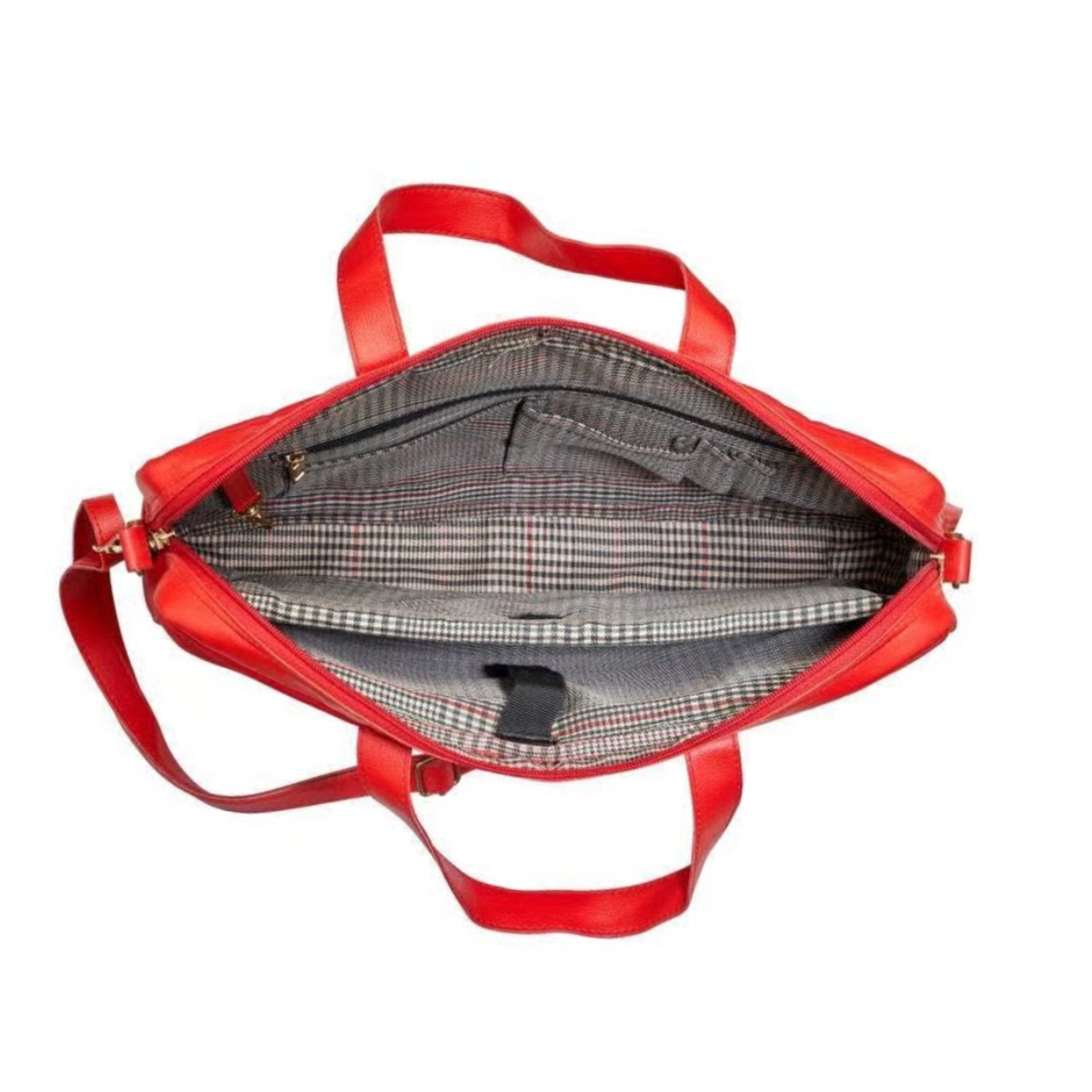 RED EMBROIDERED LAPTOP BAG