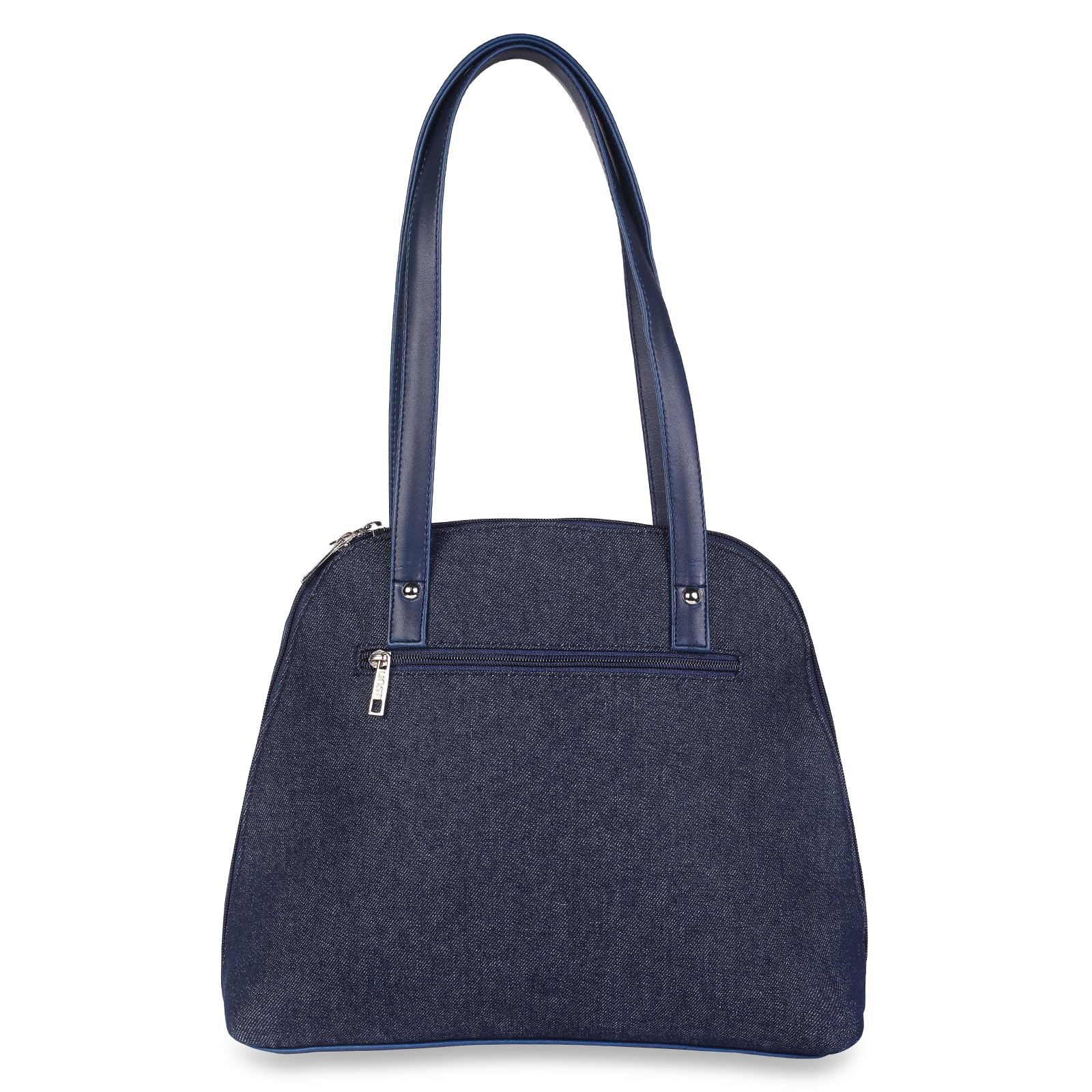 BLUE FLORAL EMBROIDERY SHOULDER BAG