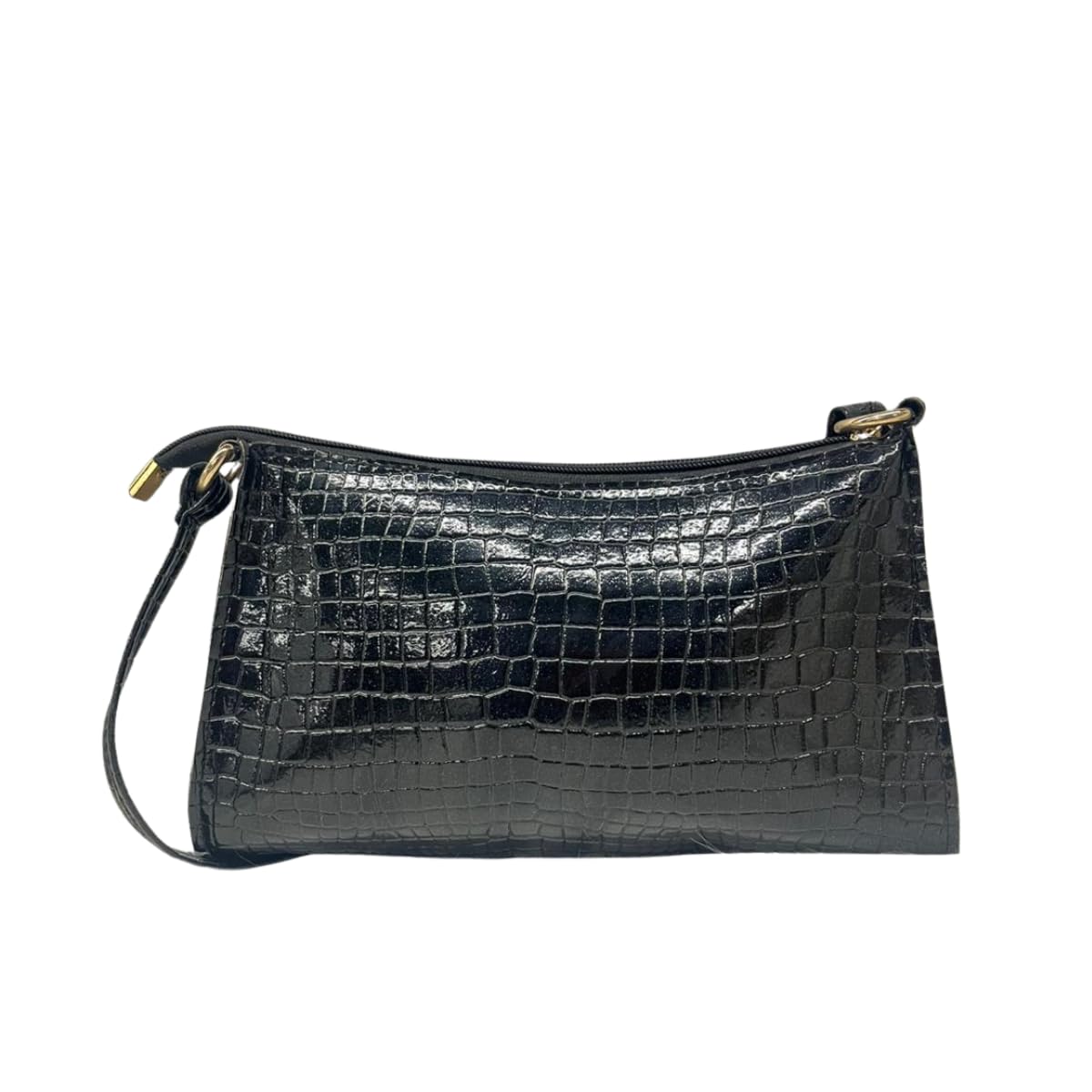 PICK POCKET CROCO SLING BAGS FOR WOMEN AND LADIES – BLACK