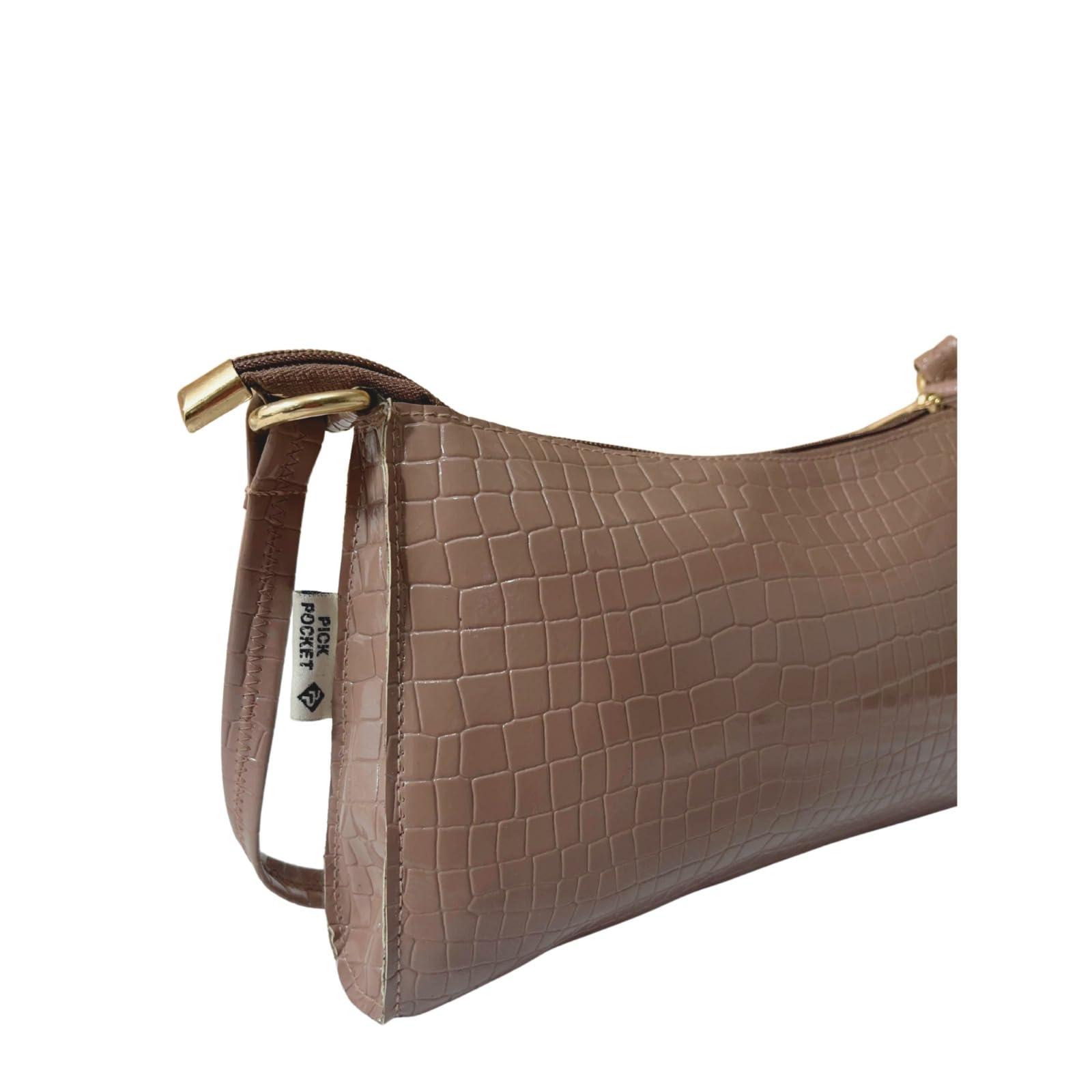  CROCO SLING BAGS – PEACH