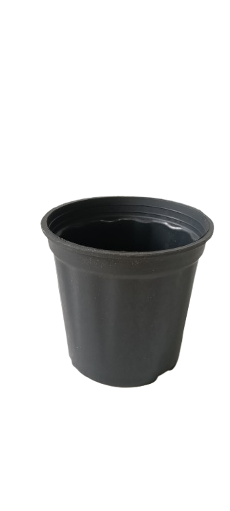 4 inch Black Plastic Flower Pot