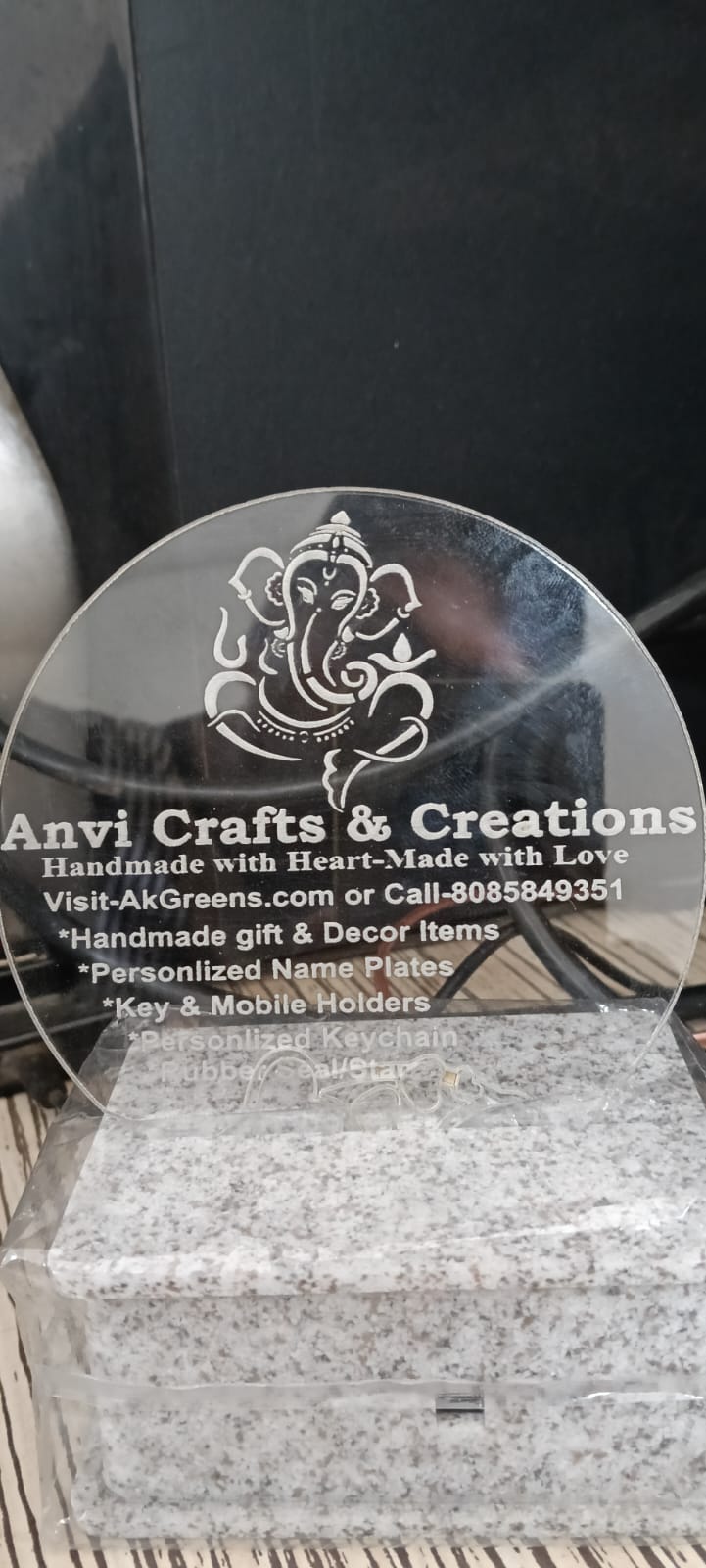 Personalized LED Acrylic Display 10cm with LED Lights