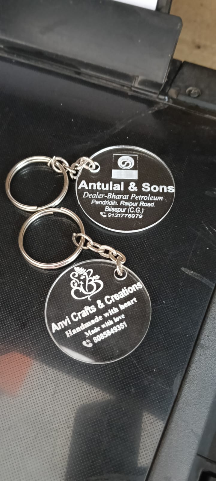 Custom Acrylic Keychains pack of 10pcs size 4X4CM