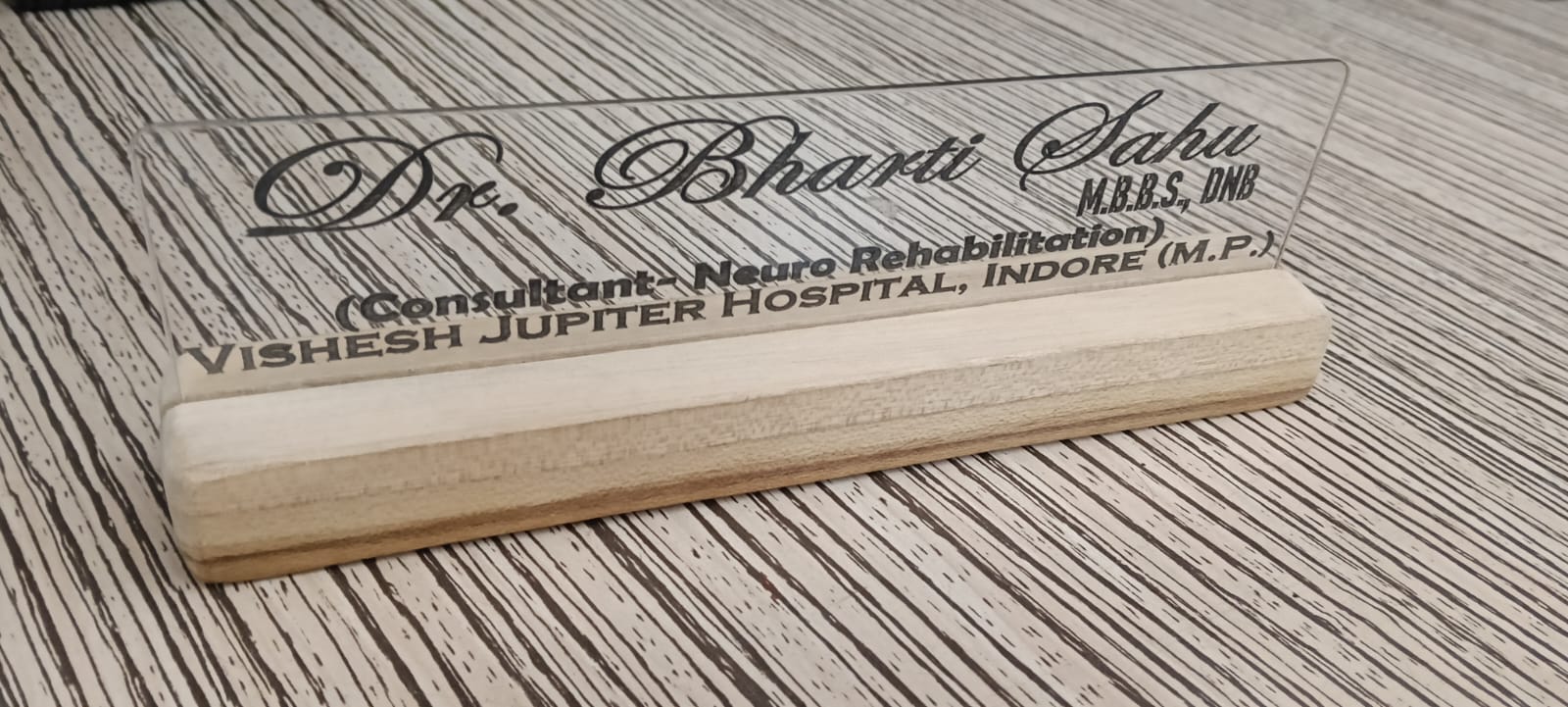 Personalized Acrylic Name Plate