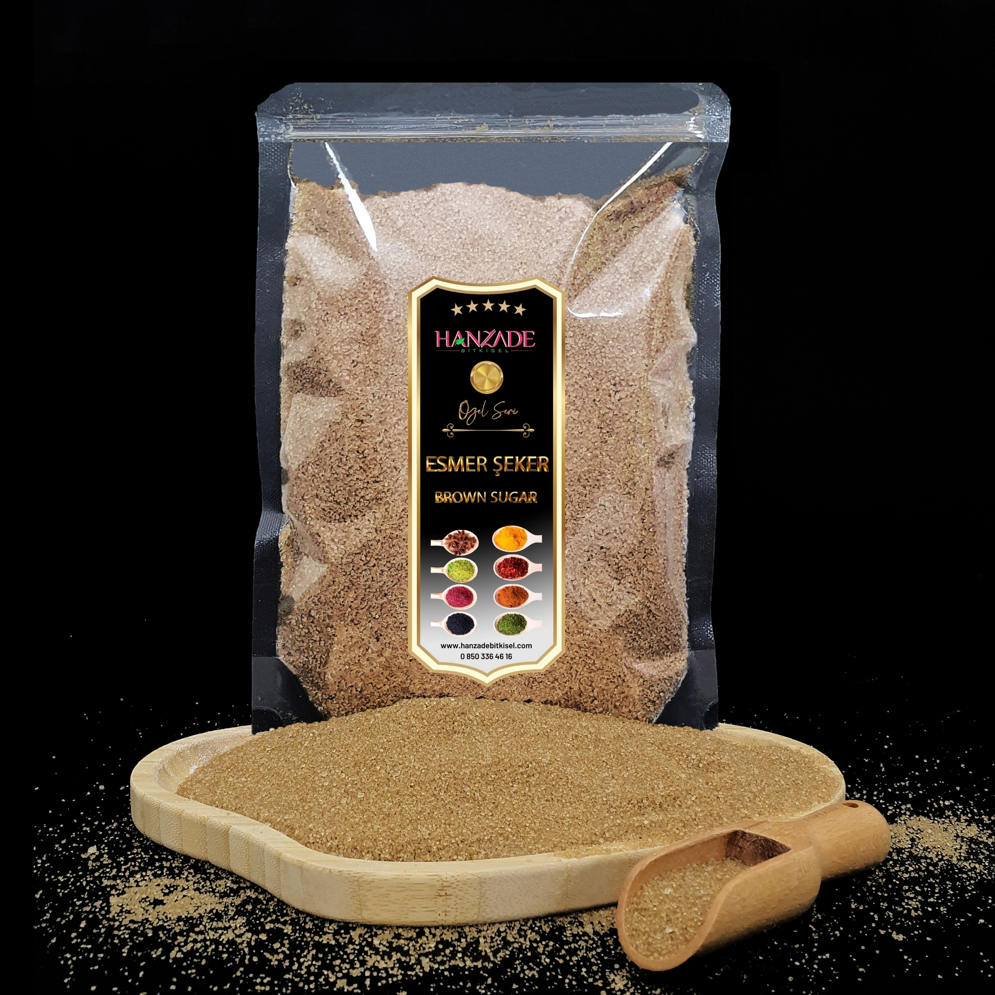 Hanzade Bitkisel Esmer Şeker (Kahverengi Şeker)