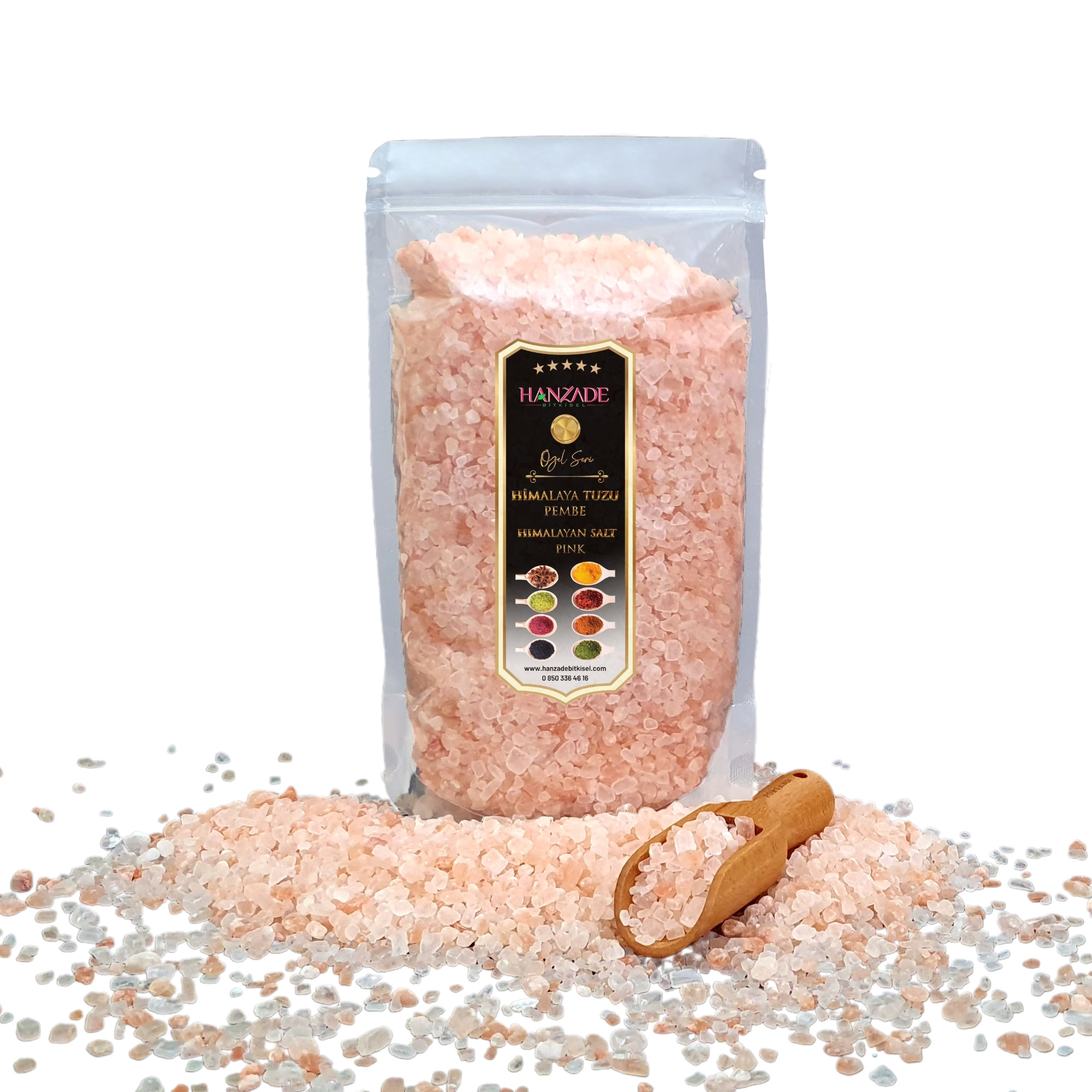 Hanzade Bitkisel Pembe Himalaya Tuzu Granül Tane