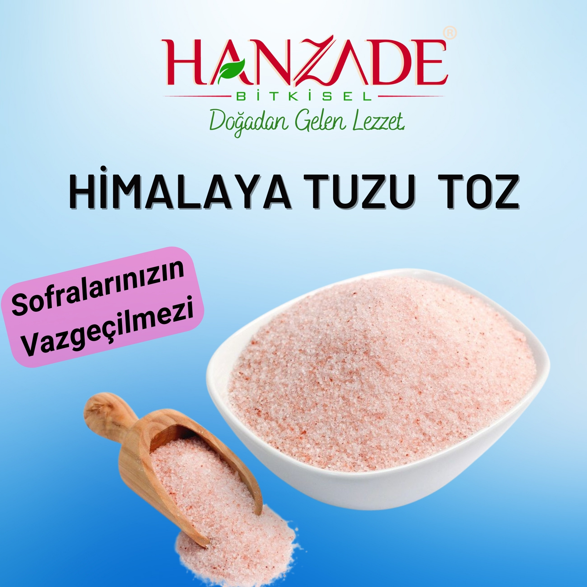 Hanzade Bitkisel Pembe Himalaya Tuzu Toz