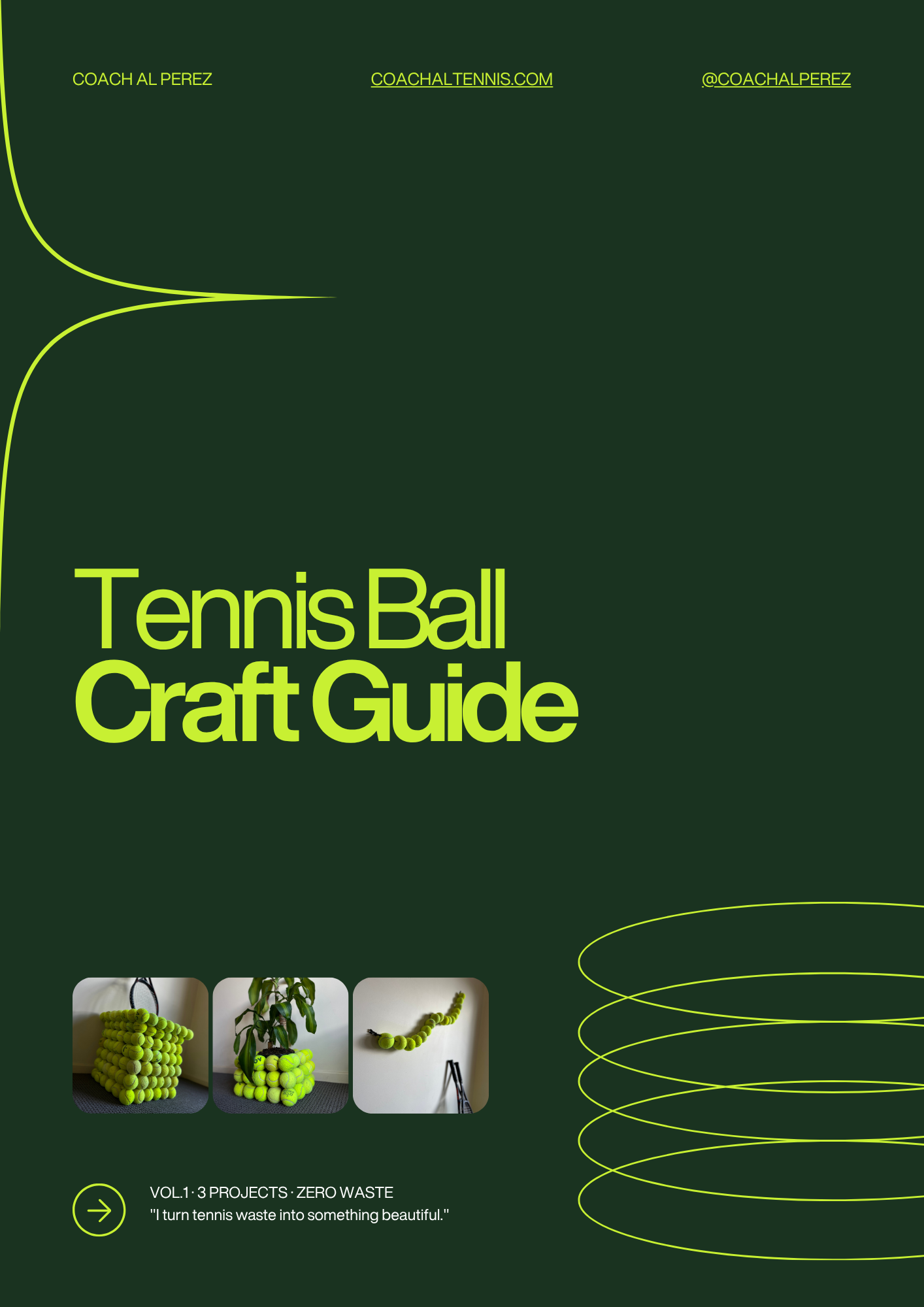 Tennis Ball Craft Guide Vol.1