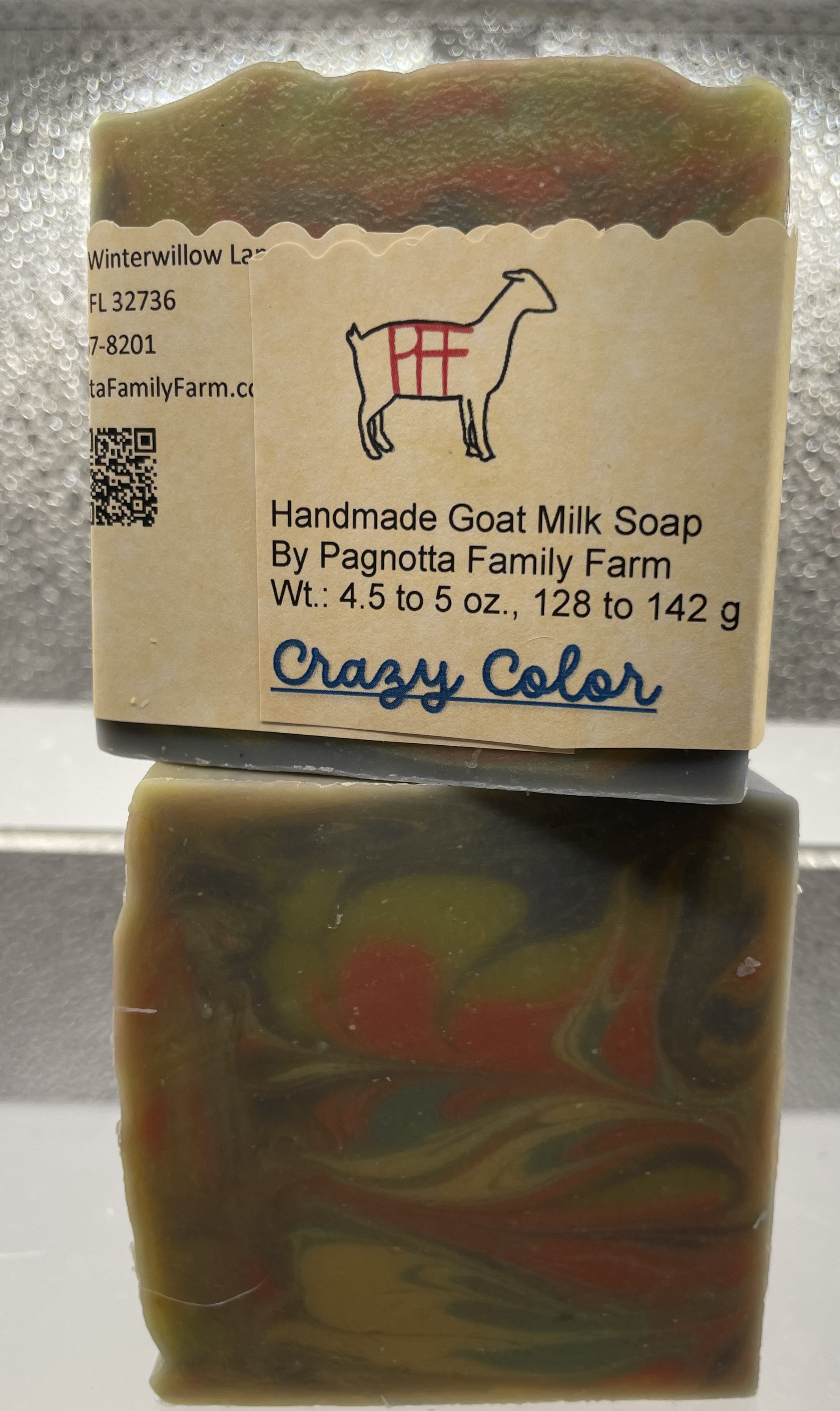 Handmade Goat Milk Soap - Crazy Color