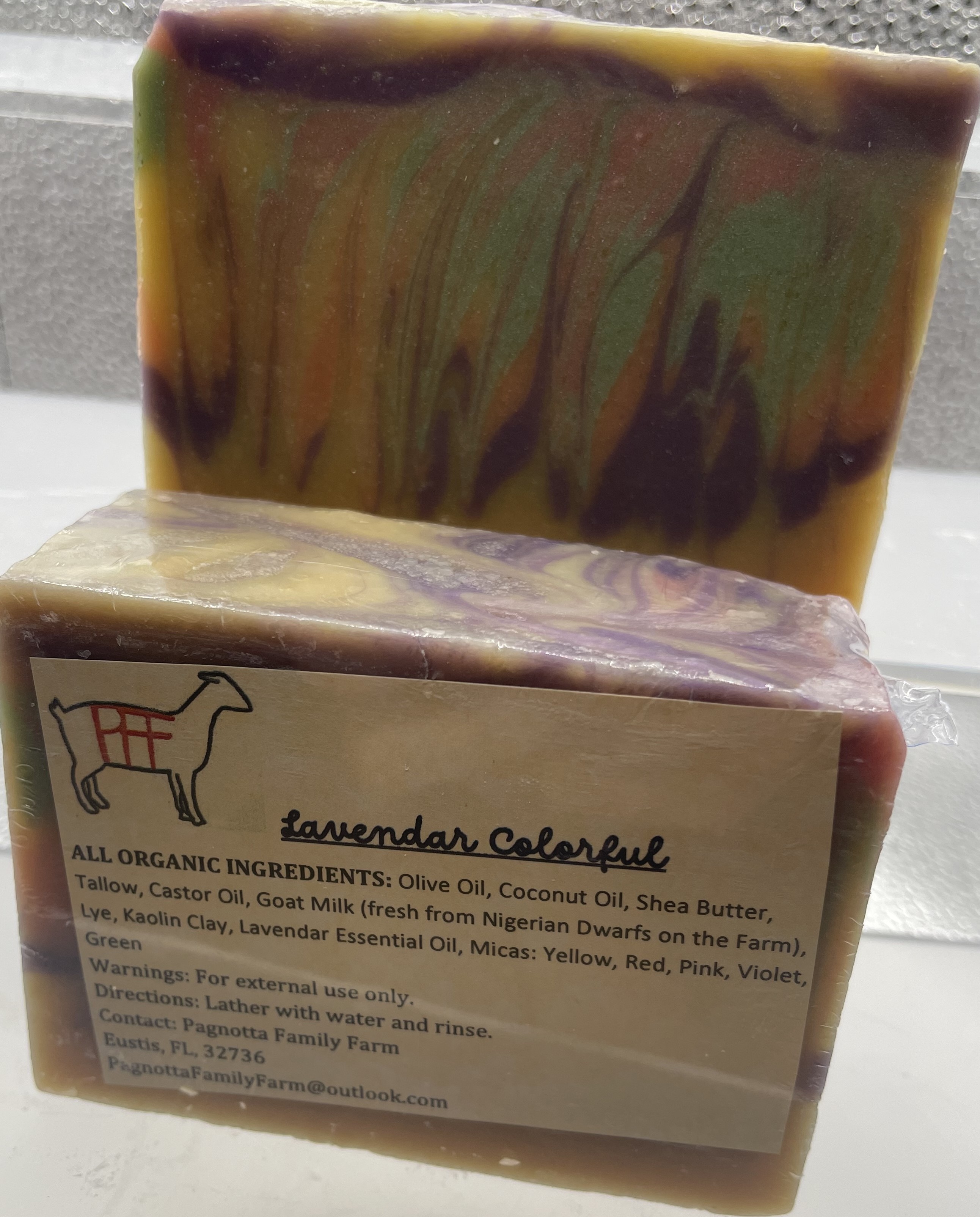Lavender Colorful Artisan Soap