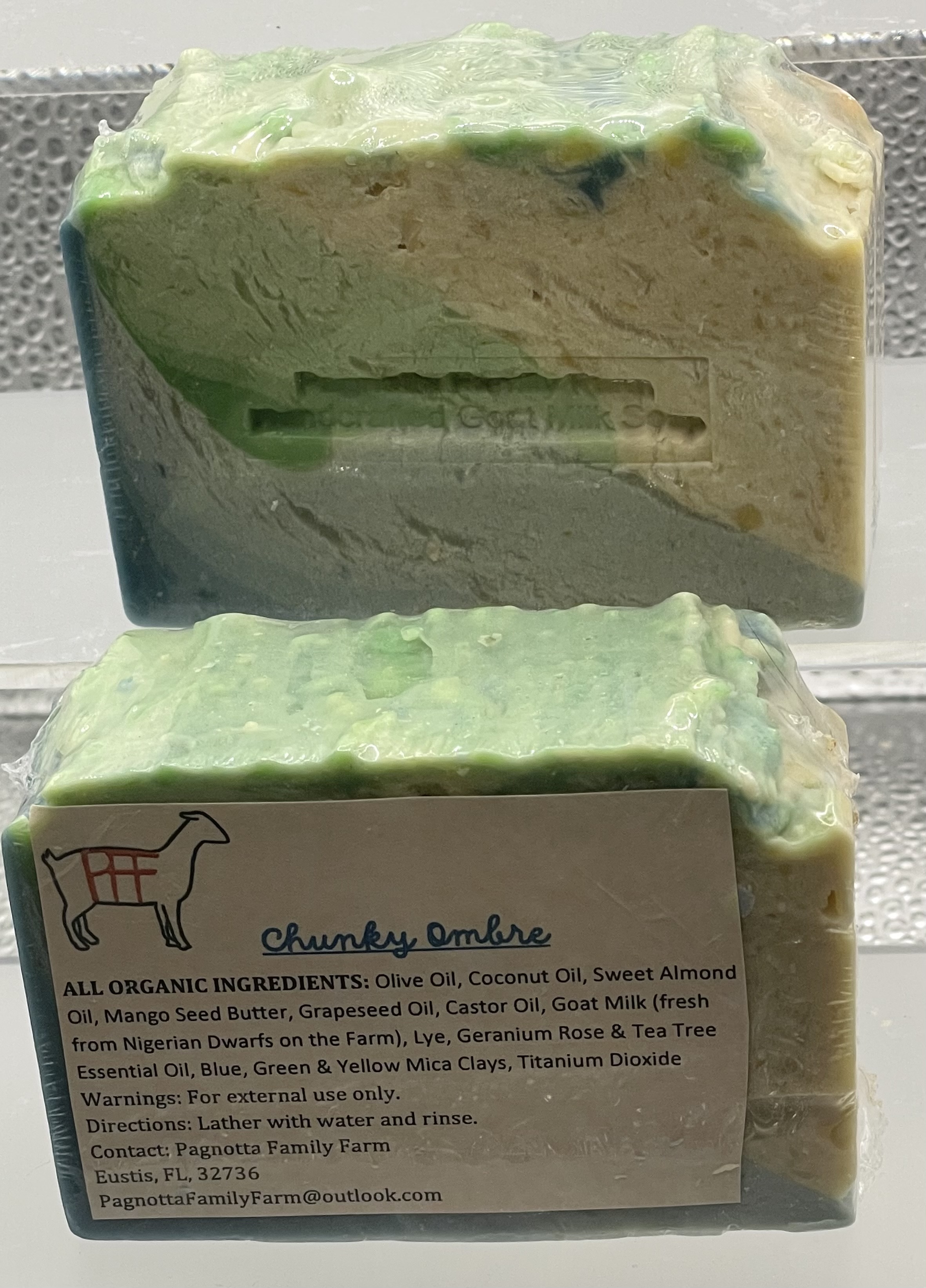 Chunky Ombre Goat Milk Soap
