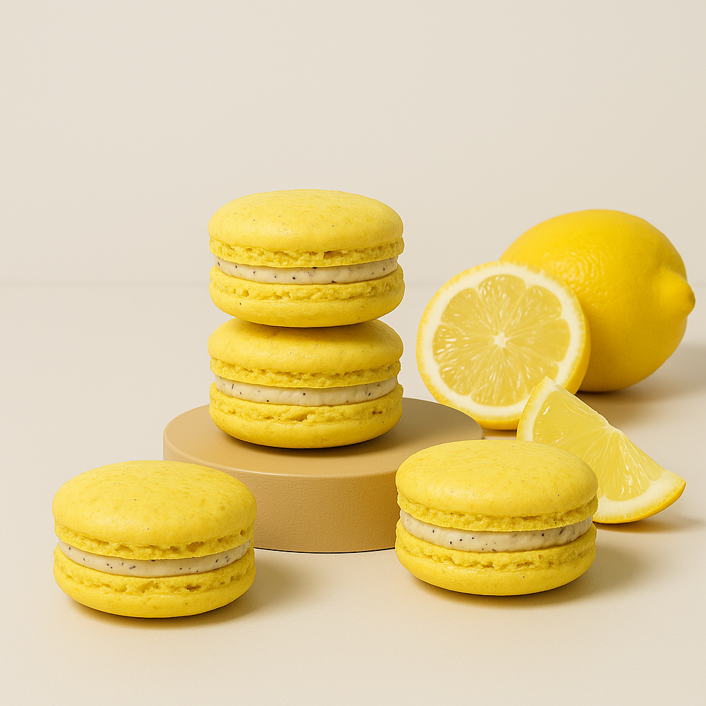 Zitronen-Macarons