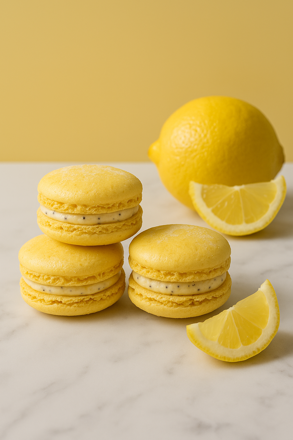 Zitronen-Macarons