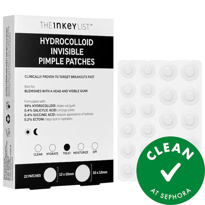 The Inkey List Hydrocolloid Invisible Pimple Patches